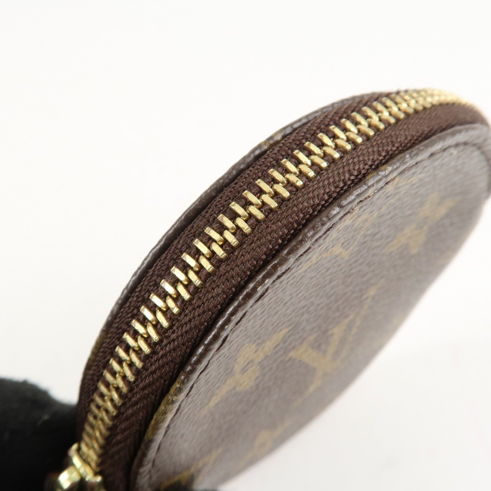 Set of2 Louis Vuitton Monogram Porte Monnaie Rond Coin Case M61926 Used