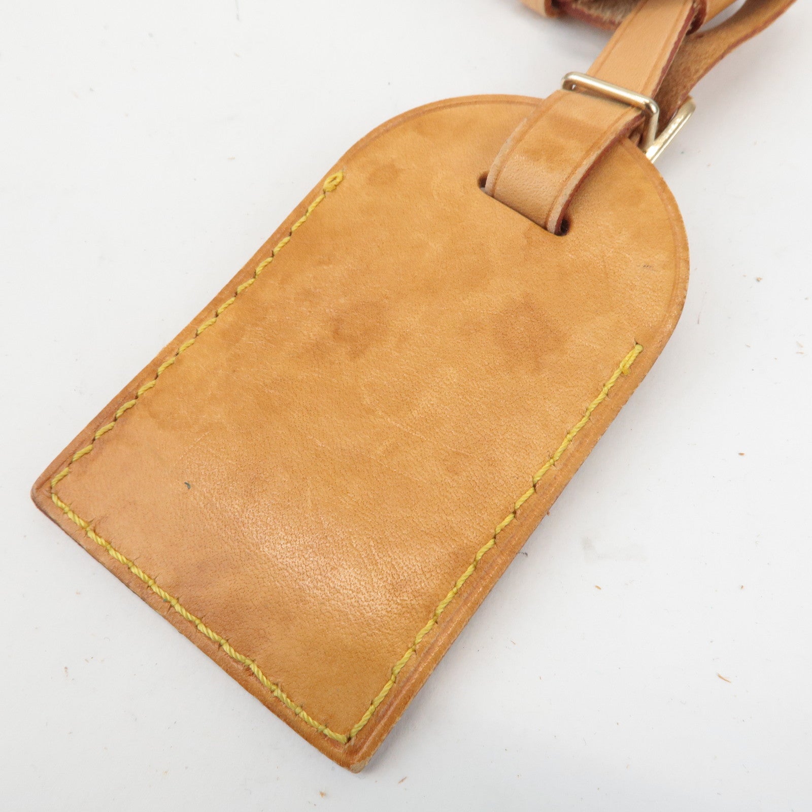 Louis Vuitton Set of 10 Leather Name Tag & Poignet Natural Used