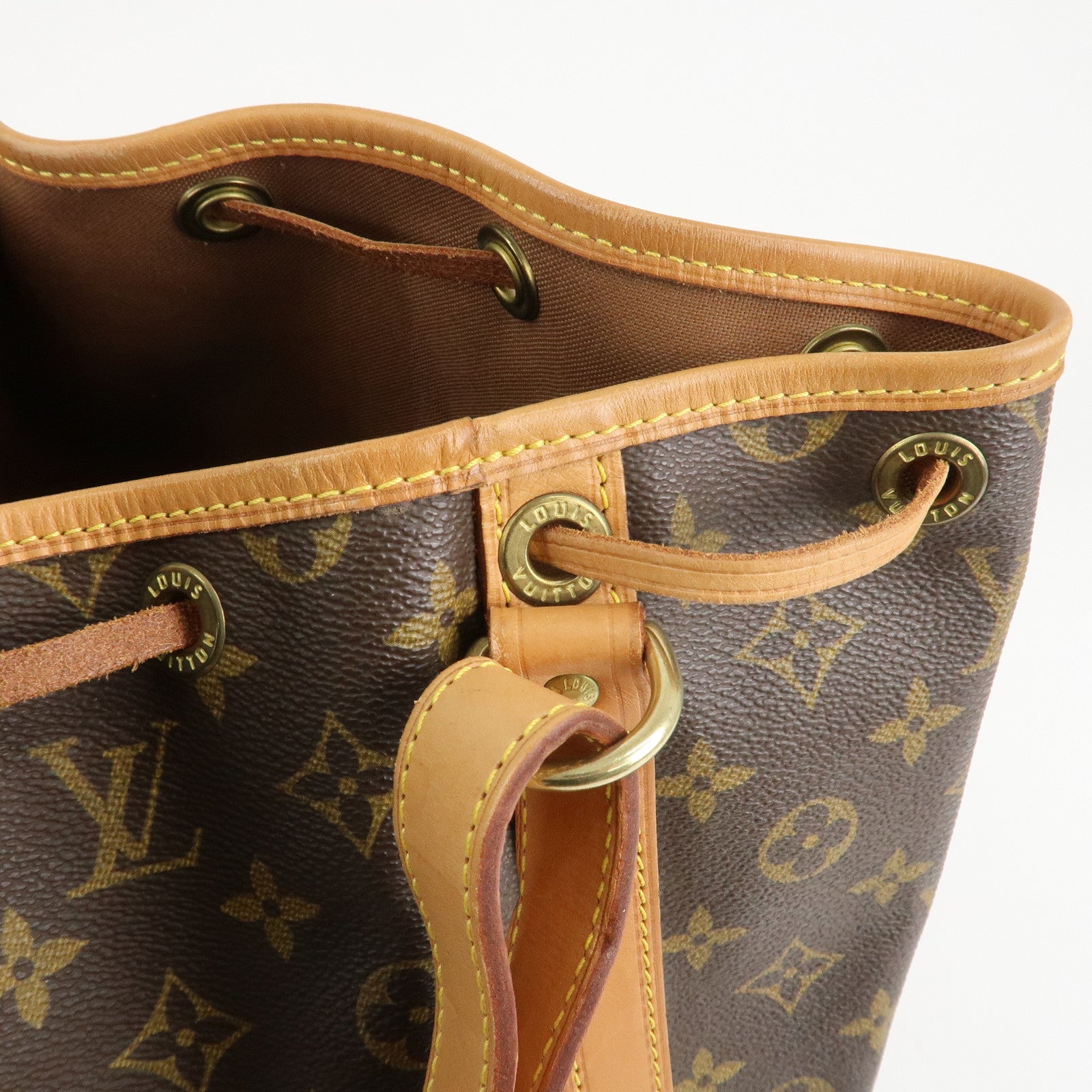 Louis Vuitton Monogram Noe Shoulder Bag Hand Bag Brown M42224 Used