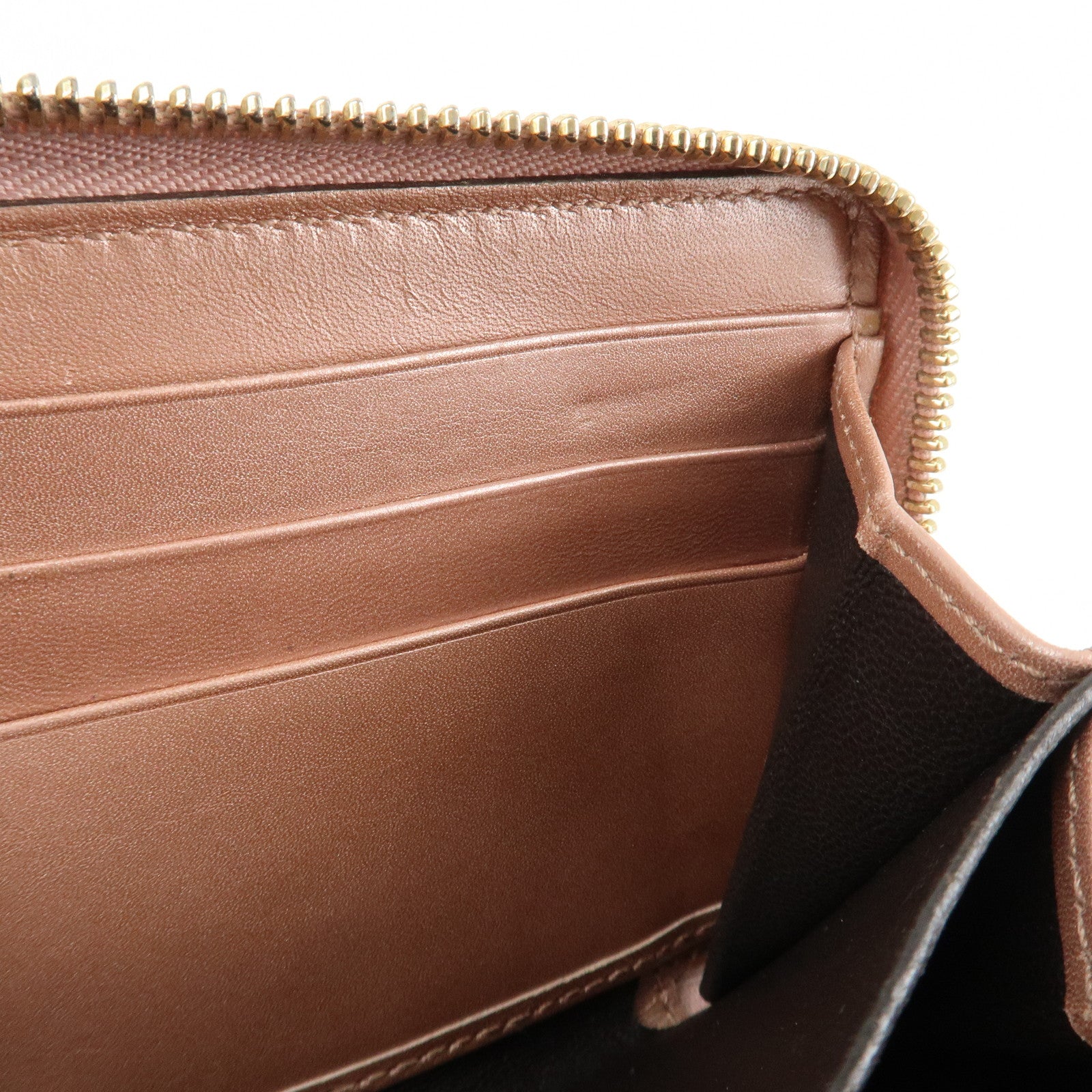 GUCCI Micro Guccissima Patent Leather Zippy Long Wallet 258406 Used