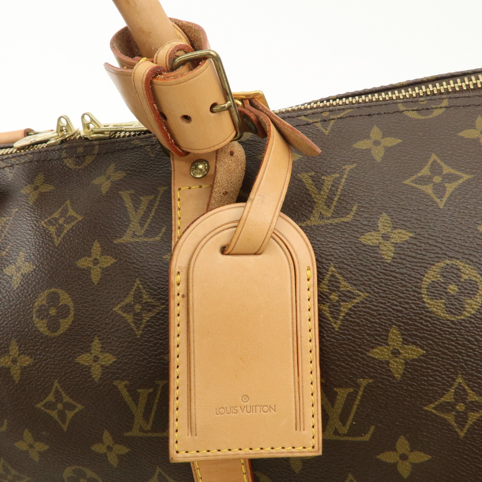 Louis Vuitton Monogram Keep All 50 Boston Bag Brown M41426 Used