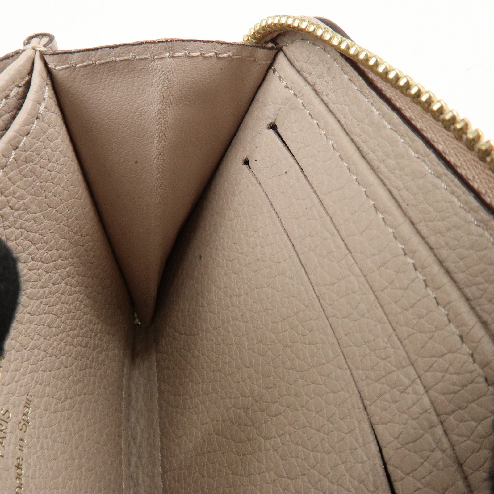Louis Vuitton Lock Me Zippy Coin Purse Coin Case Beige M80100 Used