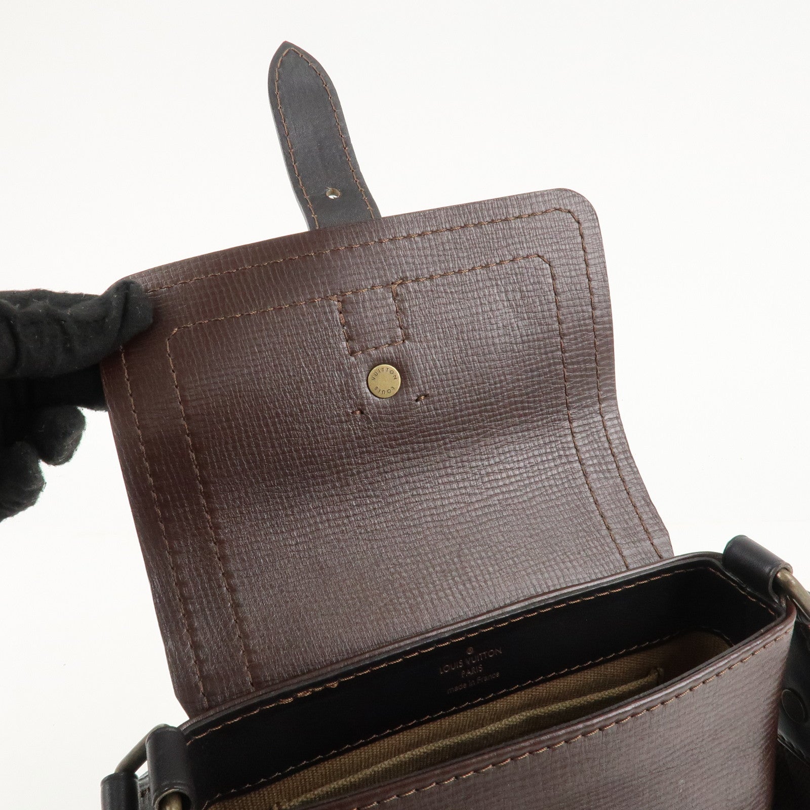 Louis Vuitton Utah Yuma Shoulder Bag Cafe Brown M92995 Used