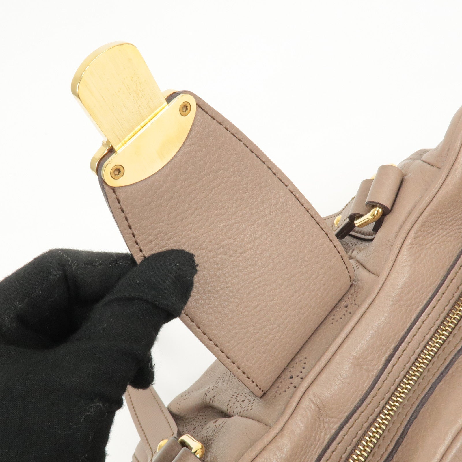 Louis Vuitton Monogram Mahina Lunar PM Shoulder Bag Sables M93433 Used