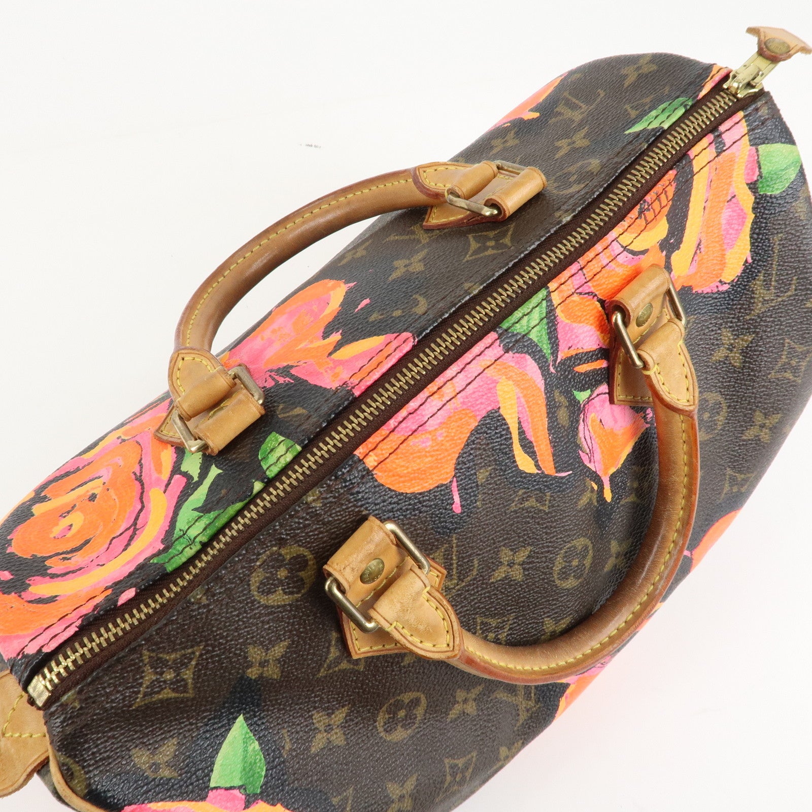 Louis Vuitton Monogram Rose Speedy 30 Hand Bag Boston Bag M48610 Used