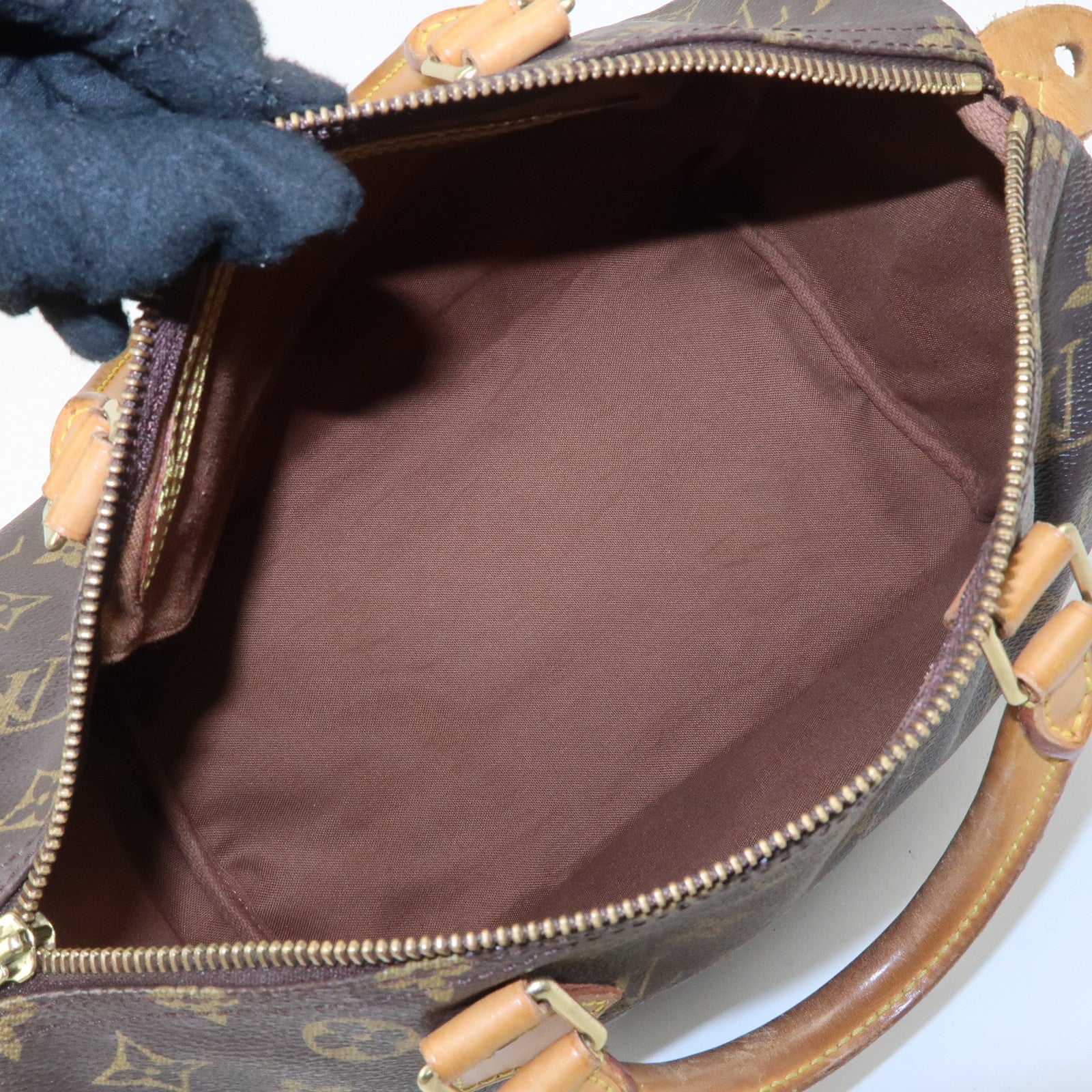 Louis Vuitton Monogram Speedy 30 Hand Bag Boston Bag M41526 Used