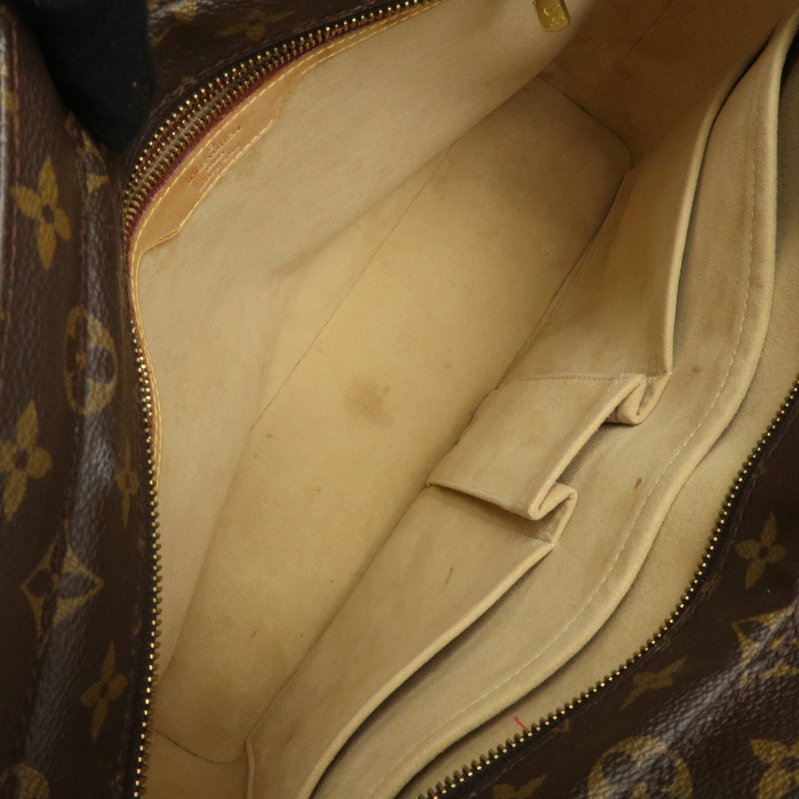 Louis Vuitton Monogram Luco Tote Bag Hand Bag Brown M51155 Used