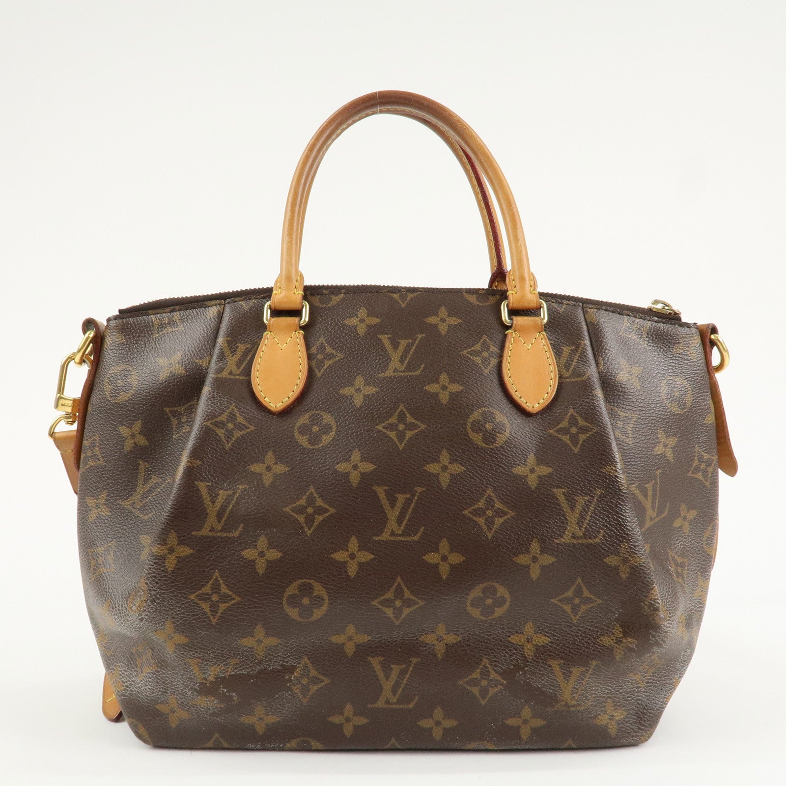 Louis Vuitton Monogram Turenne PM 2Way Hand Bag Brown M48813 Used