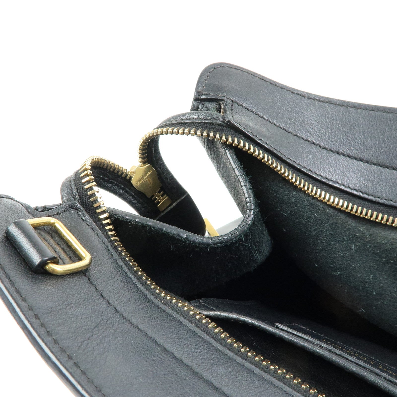 SAINT LAURENT PARIS Petit Cabas Y Line Leather 2WayBag Black 311210