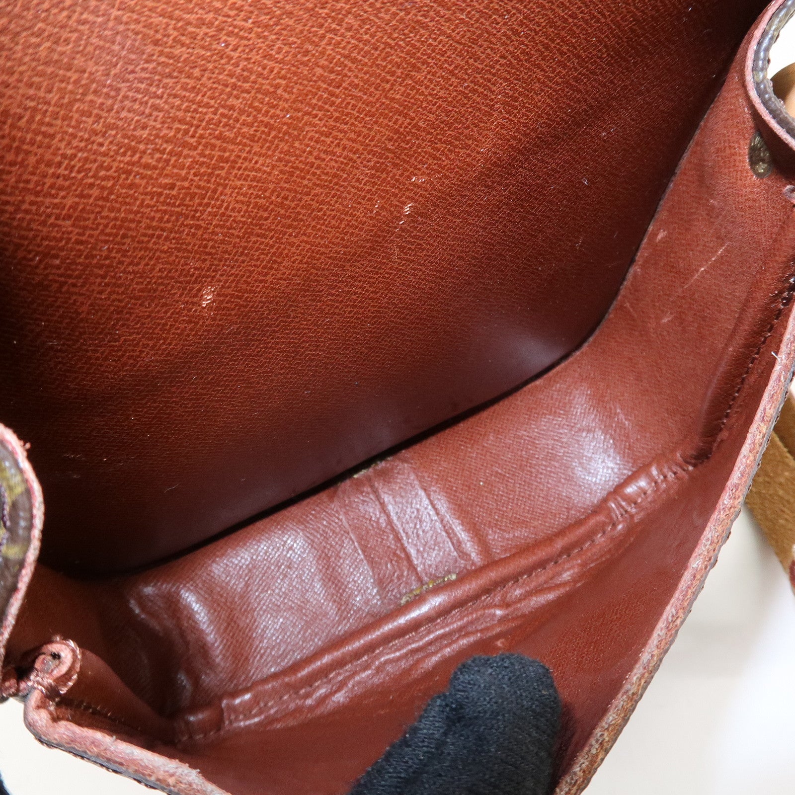 Louis Vuitton Monogram Mini Cartouchiere Shoulder Bag M51254 Used