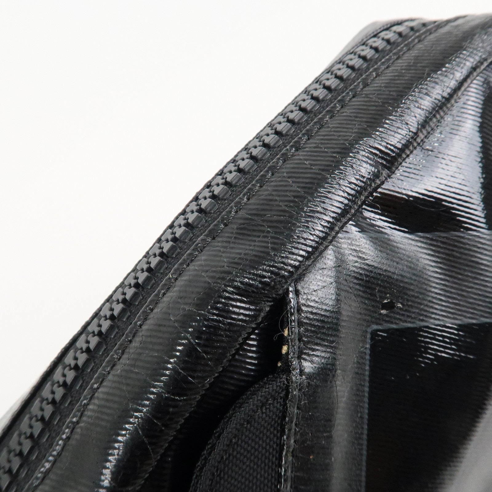 CHANEL Sports Enamel Coated Canvas COCO Mark Shoulder Bag A26568 Used