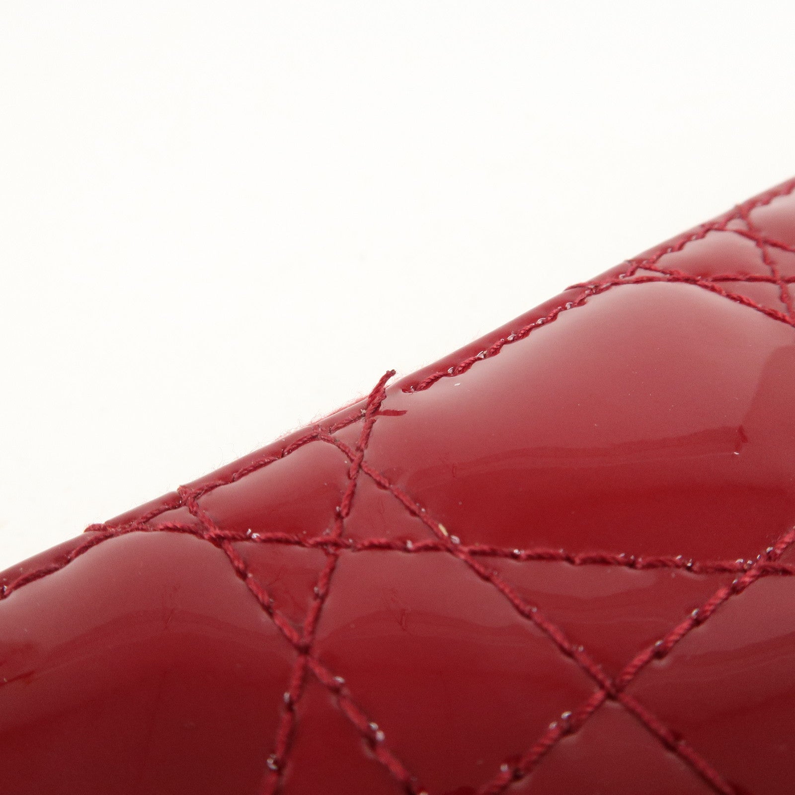 Christian Dior Cannage Patent Leather Phone Holder Used