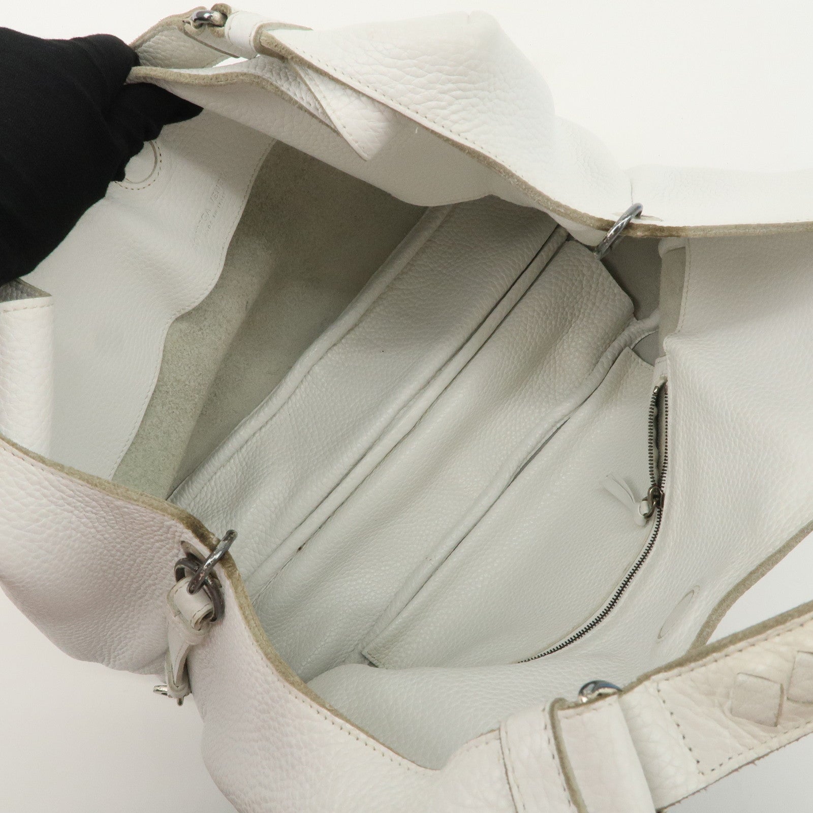 BOTTEGA VENETA Intrecciato Campana Medium Shoulder Bag 125787 Used