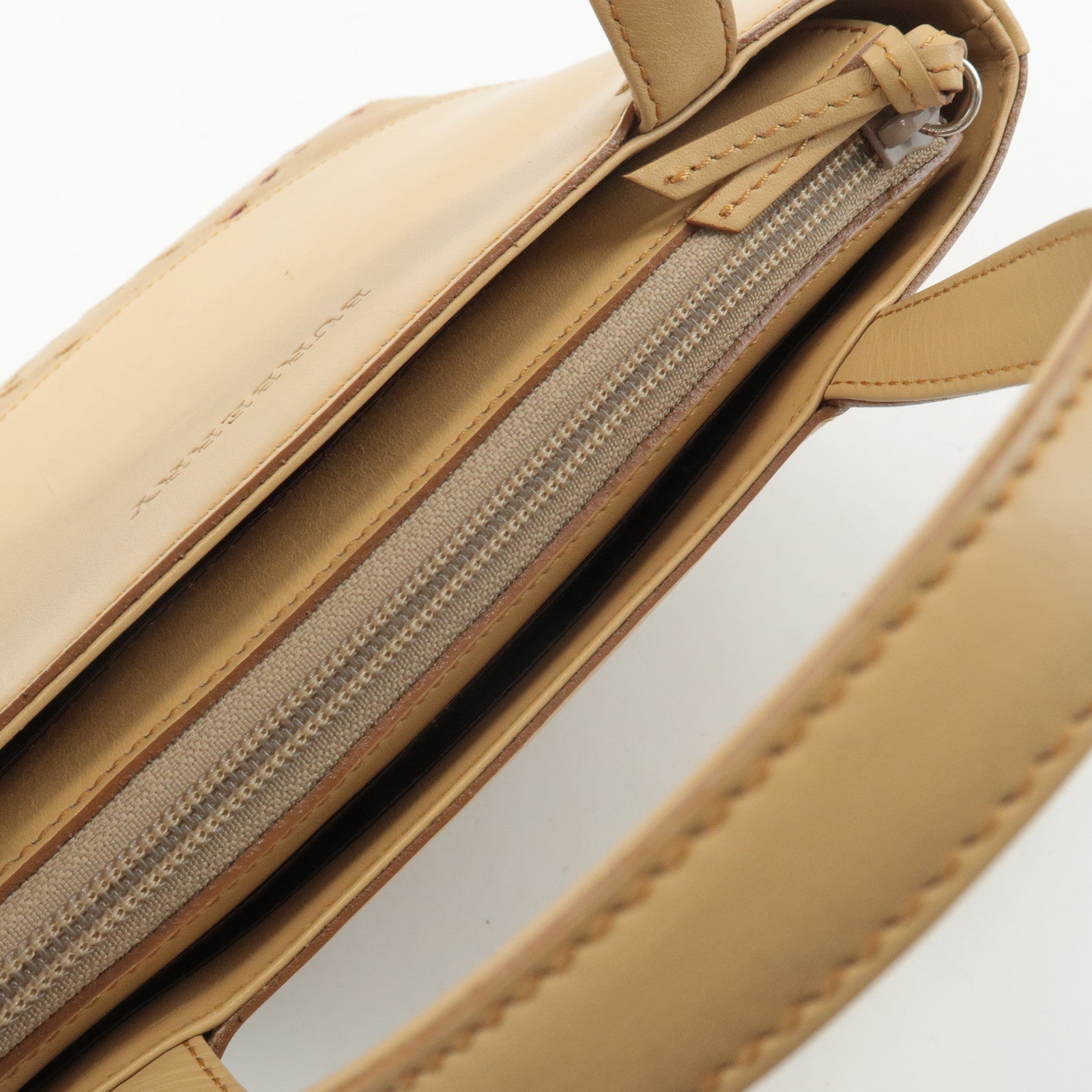 BURBERRY London Leather Suede Tote Bag Hand Bag Beige Used