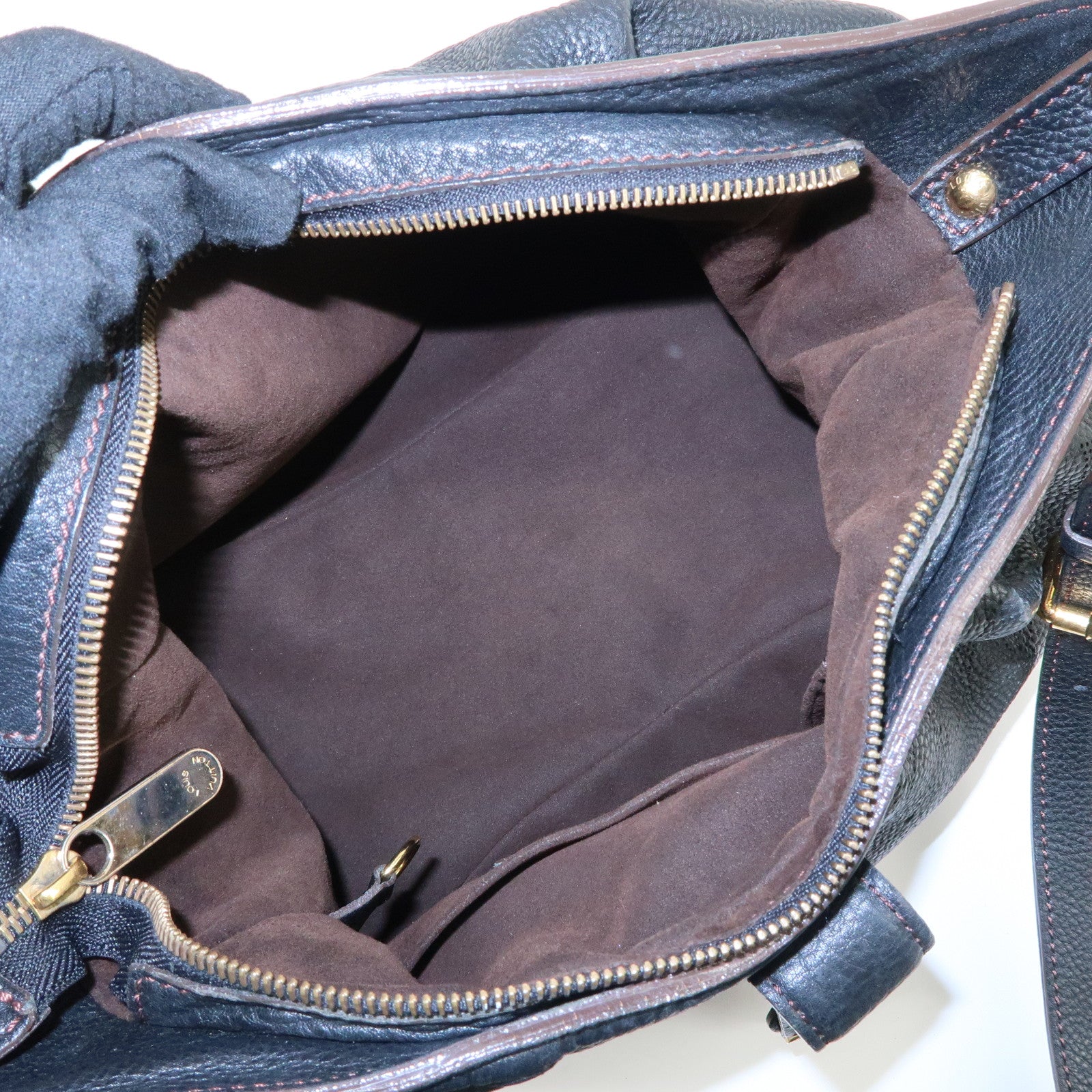 Louis Vuitton Monogram Mahina XS Shoulder Bag Black M95660 Used