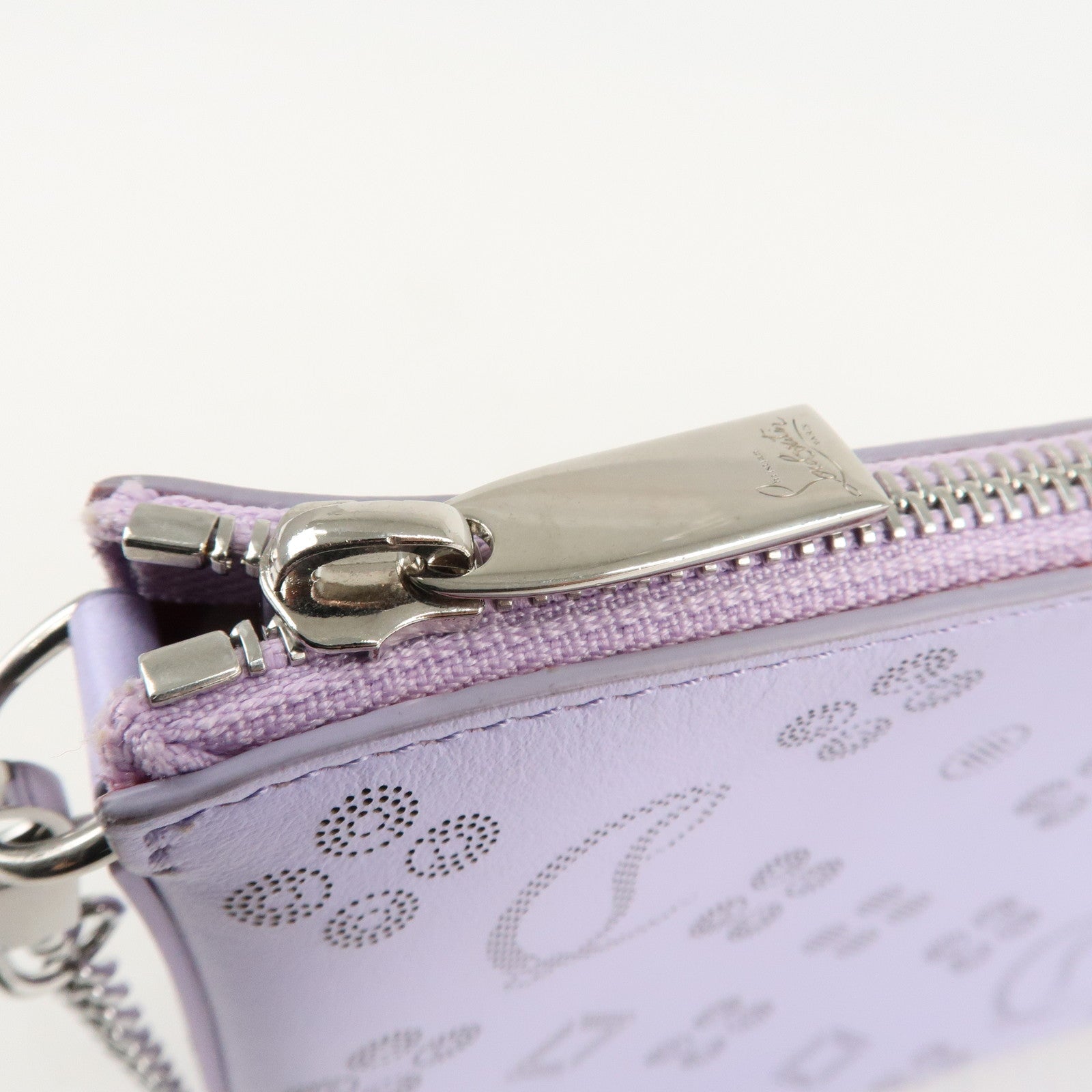 Christian Louboutin Loubila Chain Shoulder Bag Light Purple Used