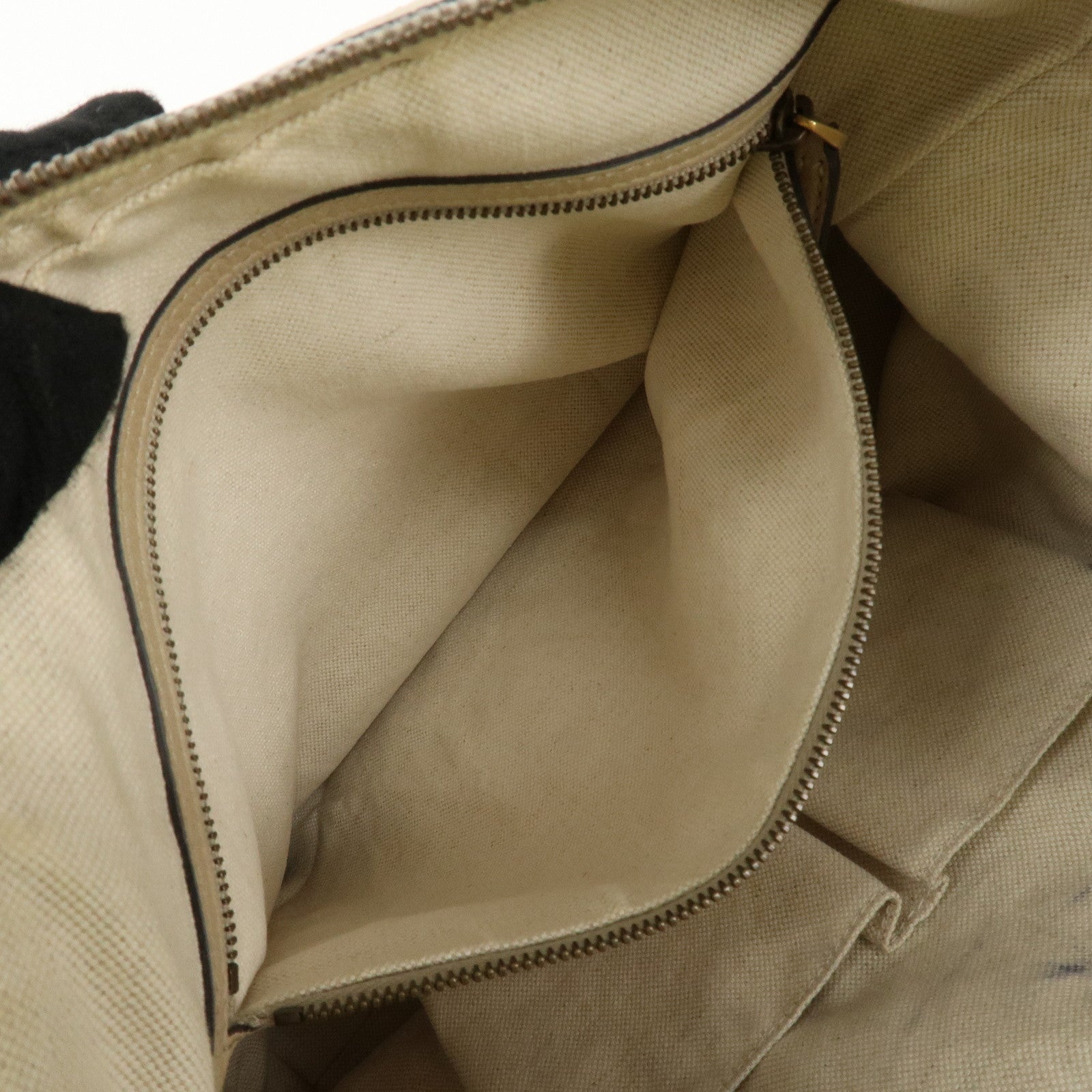 GUCCI Miss GG Leather Shoulder Bag Hand Bag Ivory 326514 Used