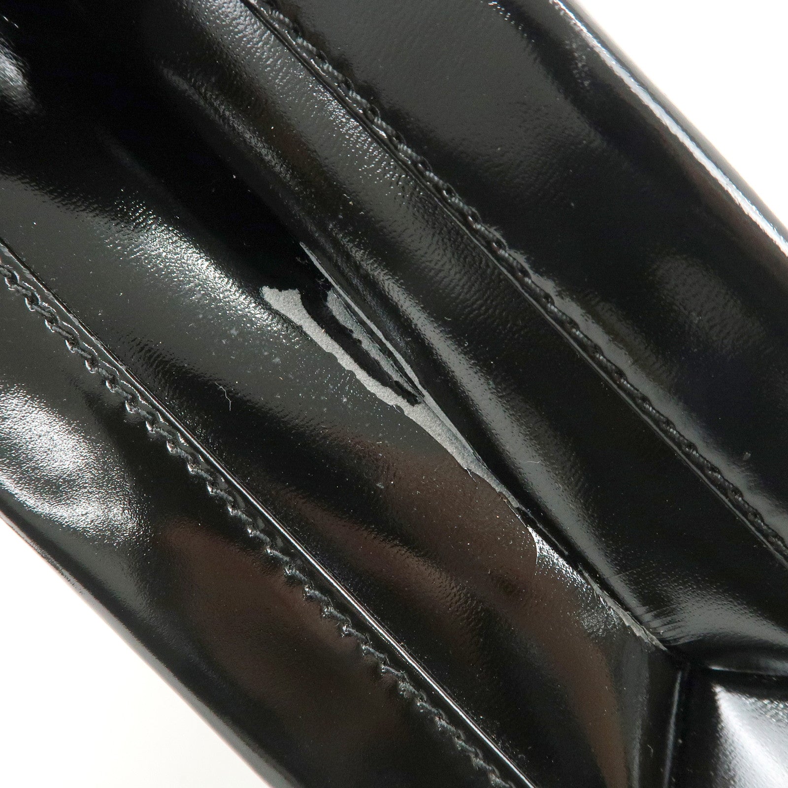 LOEWE Velazquez Patent Leather Coating Suede 2Way Bag Used