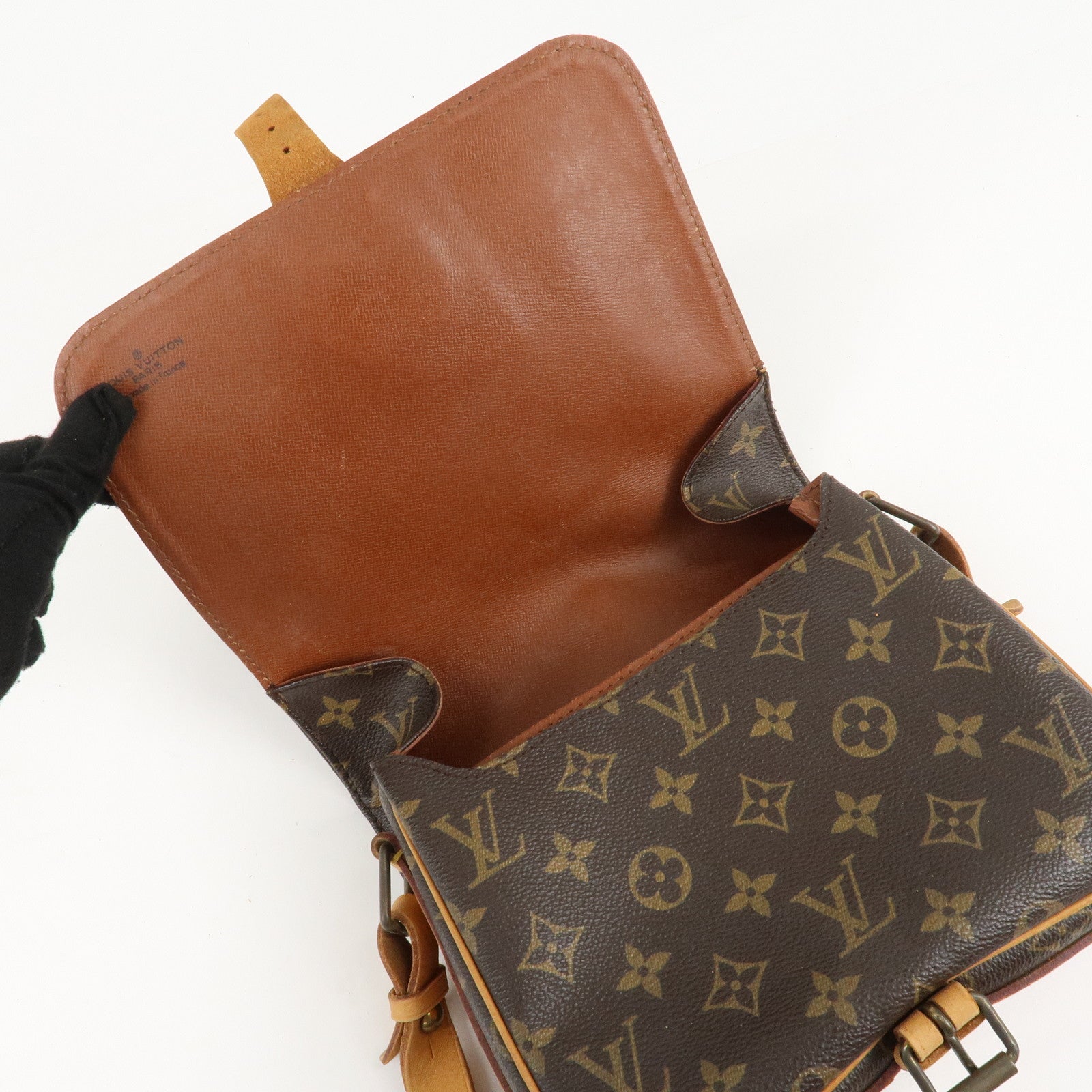 Louis Vuitton Monogram Cartouchiere 22 Shoulder Bag M51253 Used
