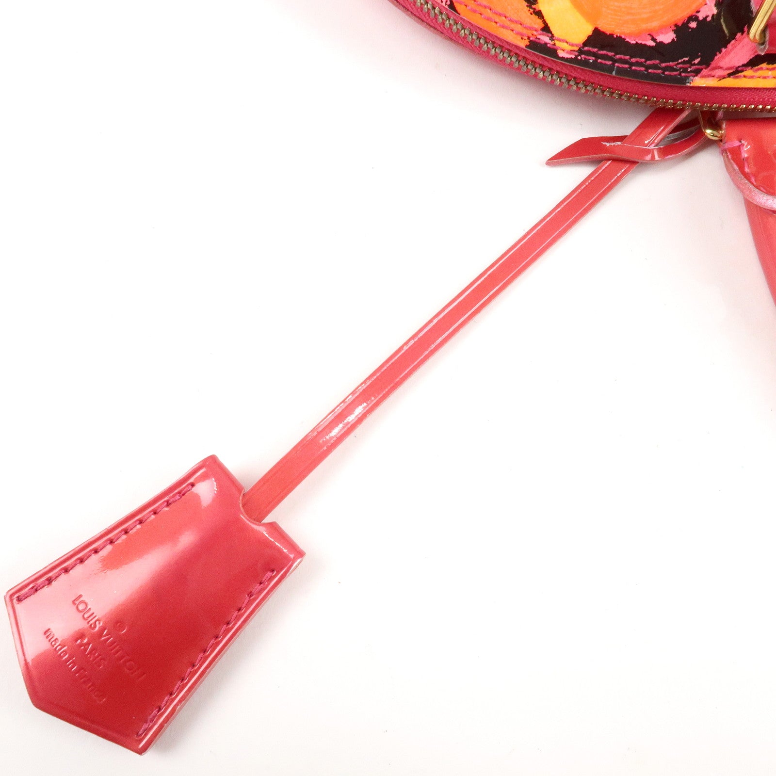 Louis Vuitton Monogram Vernis Alma MM Hand Bag Rose M93686 Used