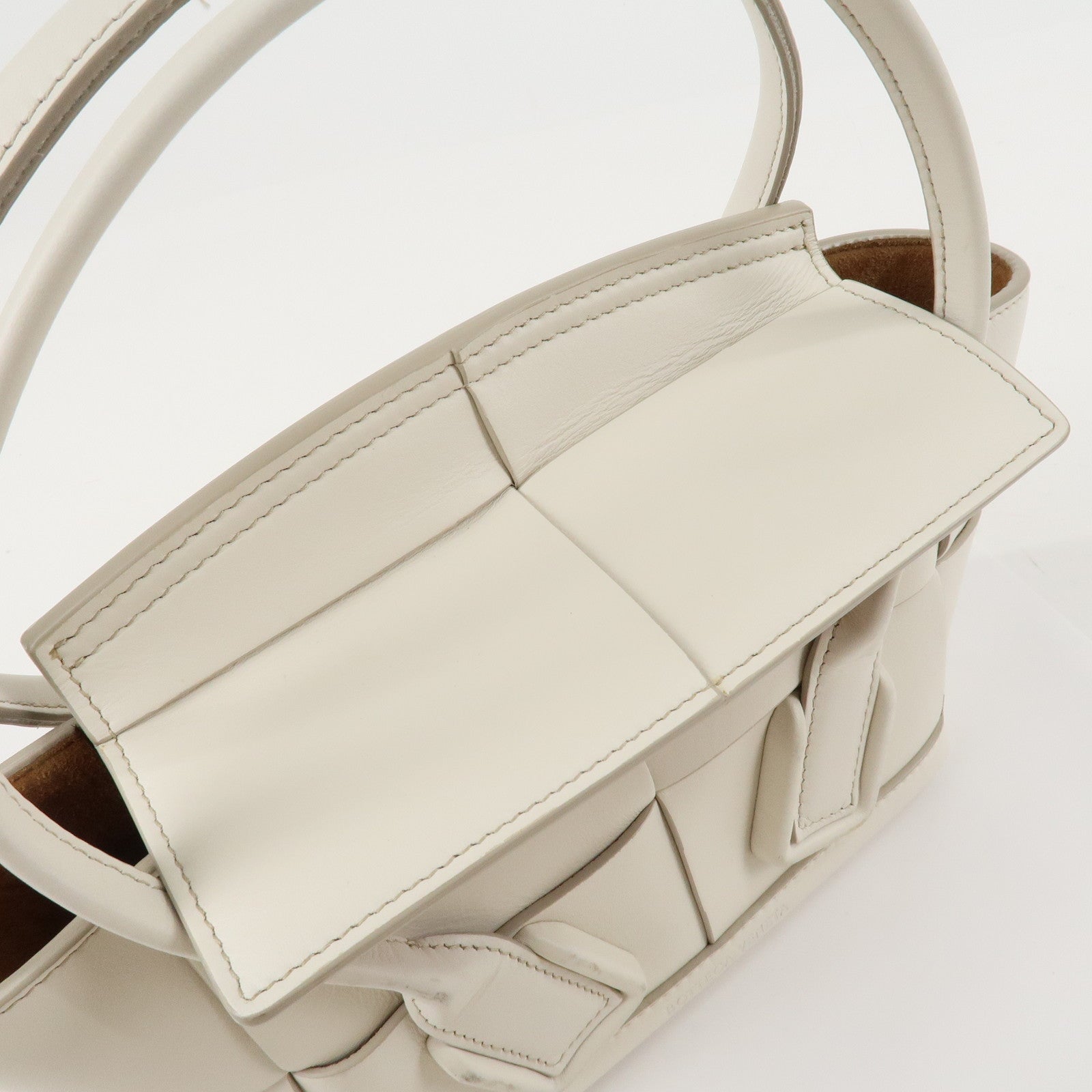 BOTTEGA VENETA Intrecciato Leather Mini The Arco 2Way Bag 600606 Used