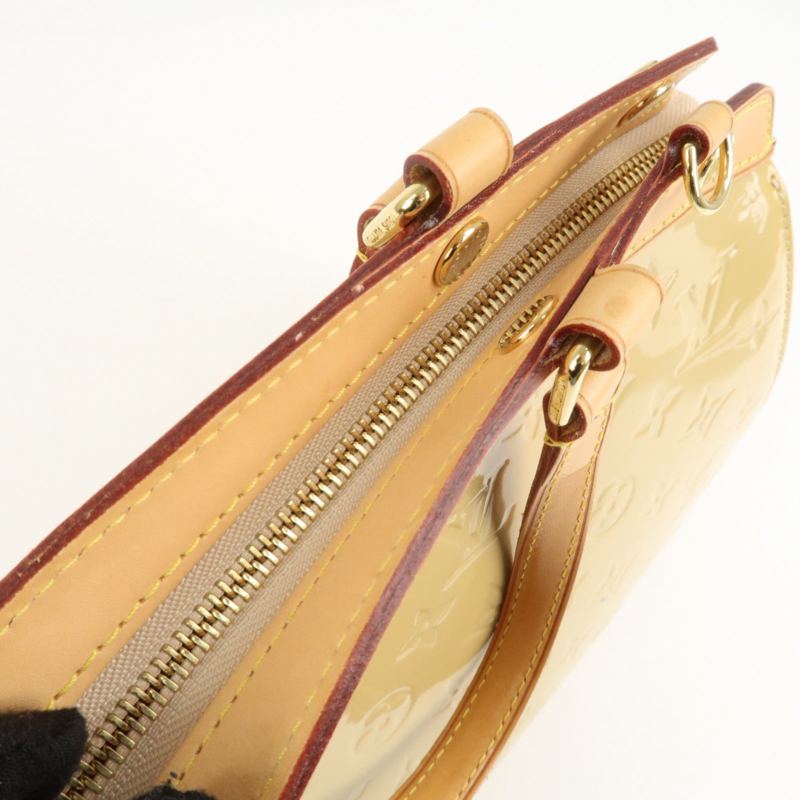 Louis Vuitton Monogram Vernis Blair MM Hand Bag Citrine M90108 Used