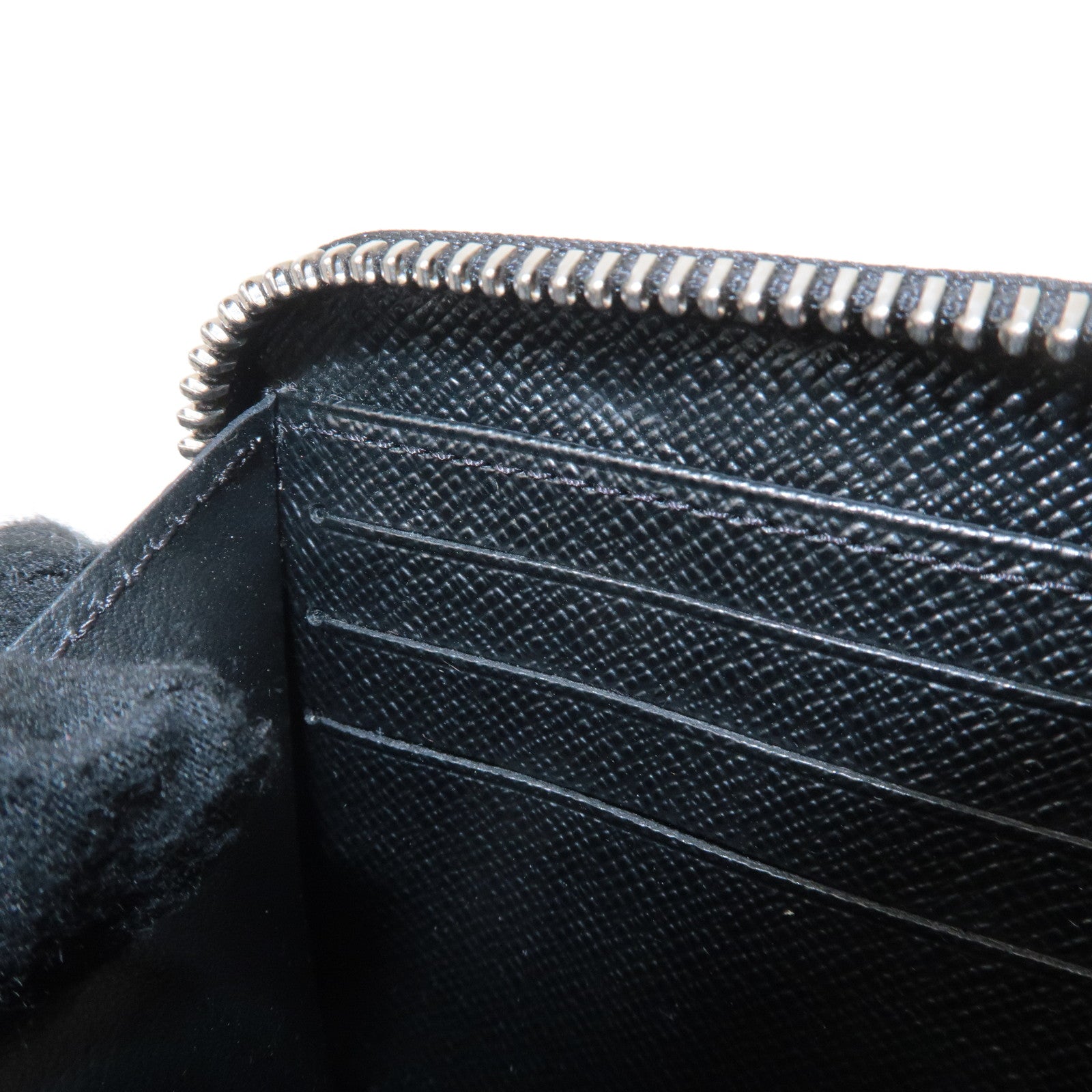 Louis Vuitton Epi Zippy Wallet Zip Around Wallet Noir M61857 Used