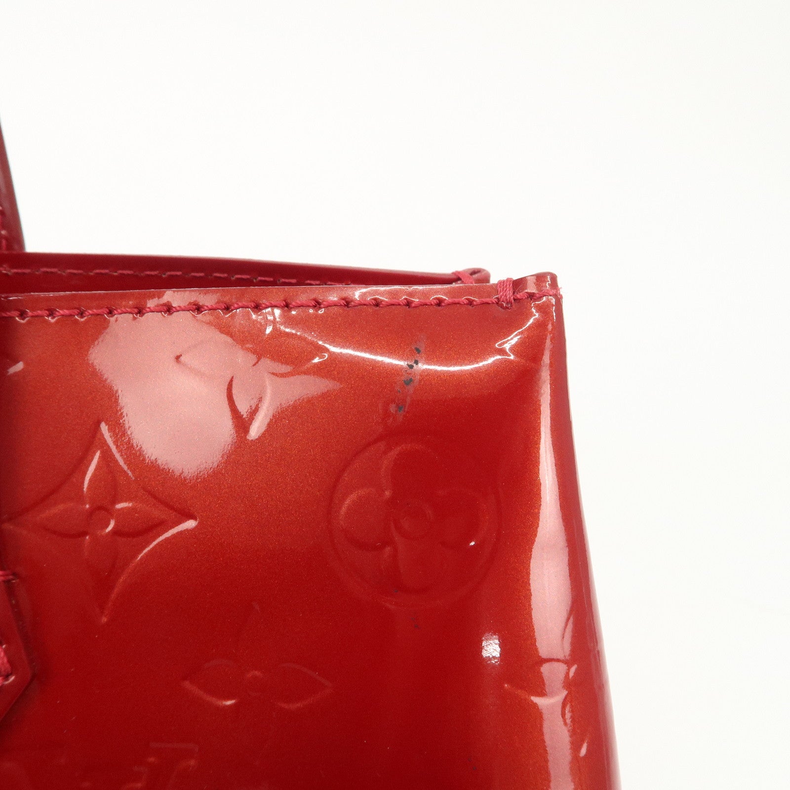 Louis Vuitton Monogram Vernis Wilshire PM Pomme d'Amour M93642 Used