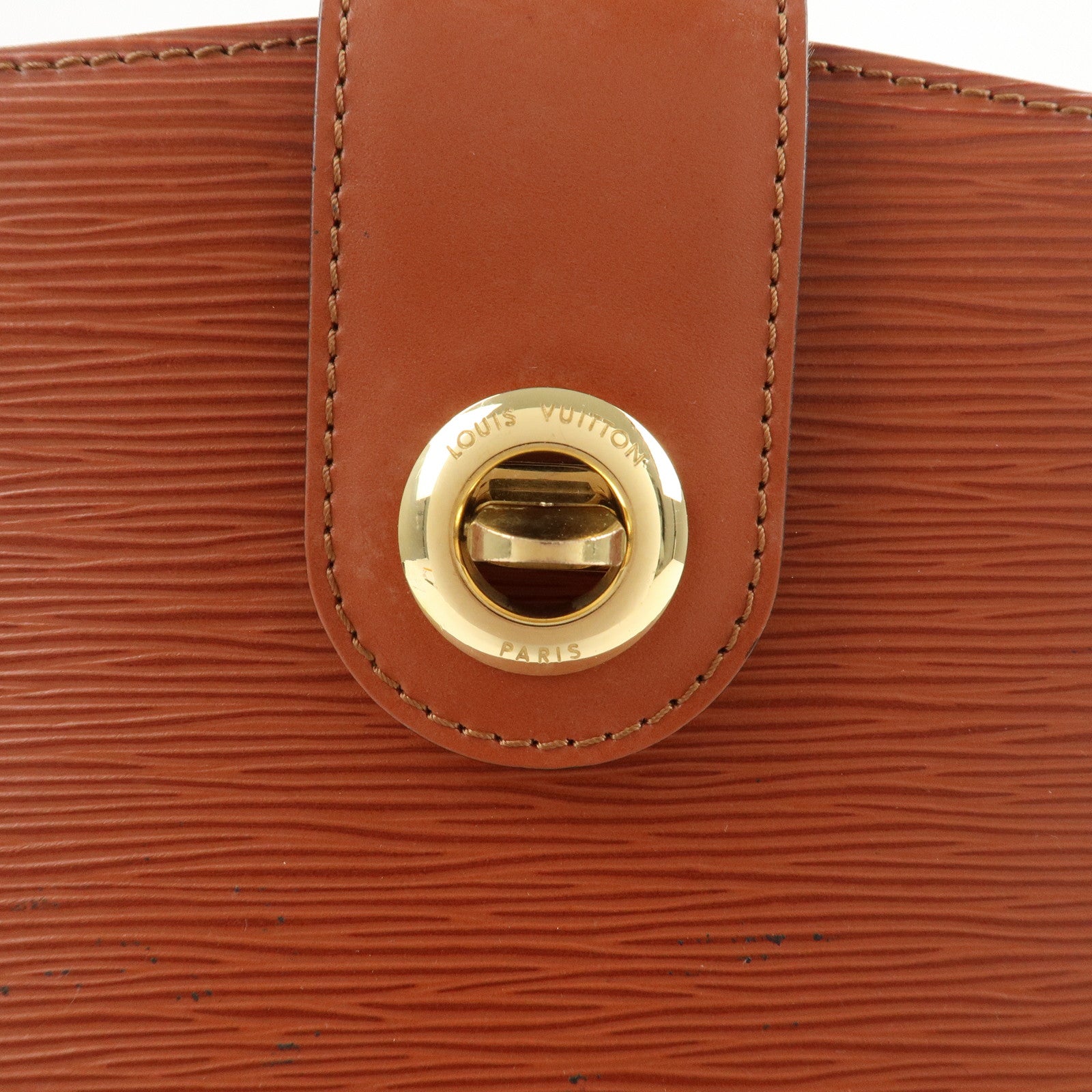 Louis Vuitton Epi Cluny Shoulder Bag Kenya Brown M52253 Used