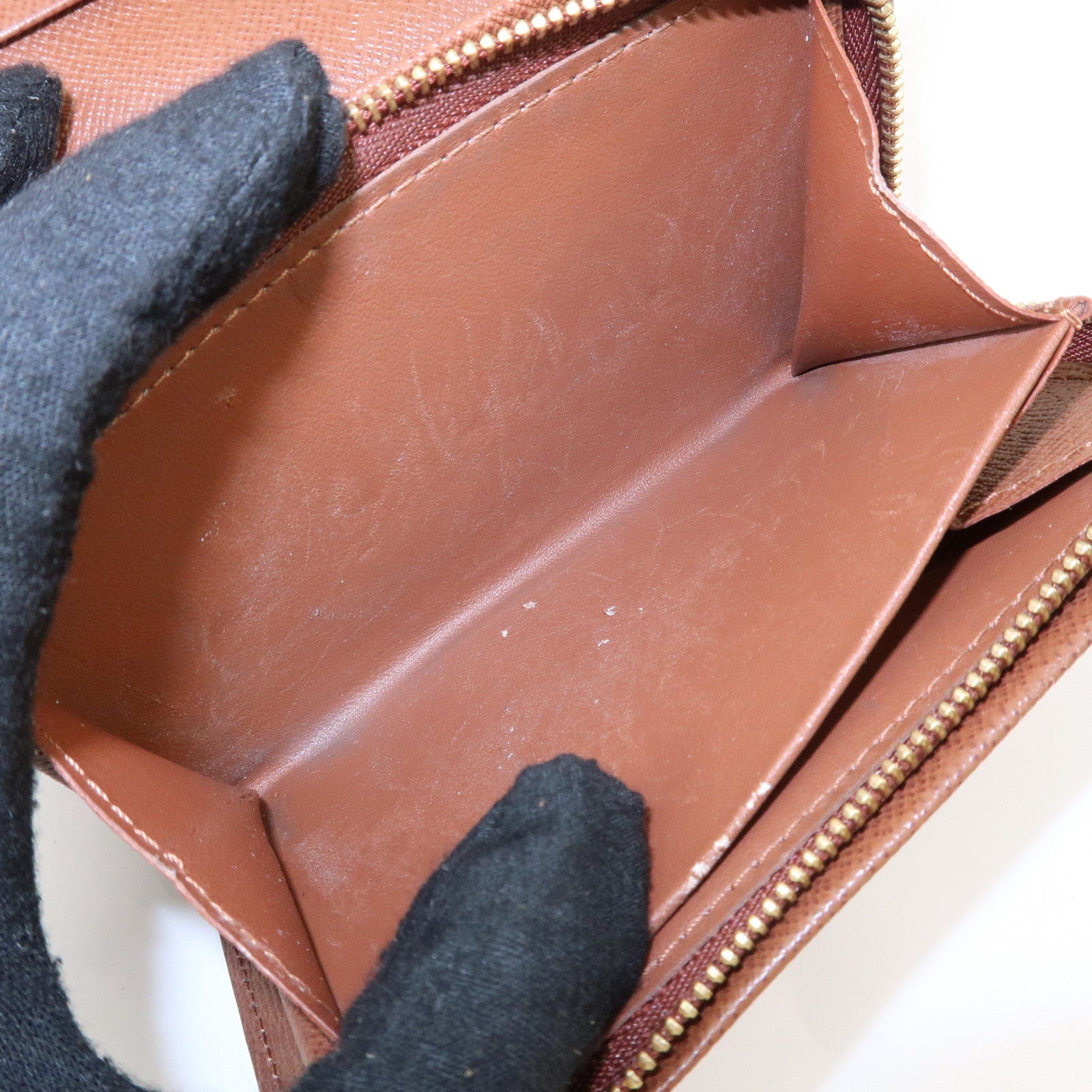 Louis Vuitton Monogram Porte Monnaie Billets Tresor Wallet M61730 Used