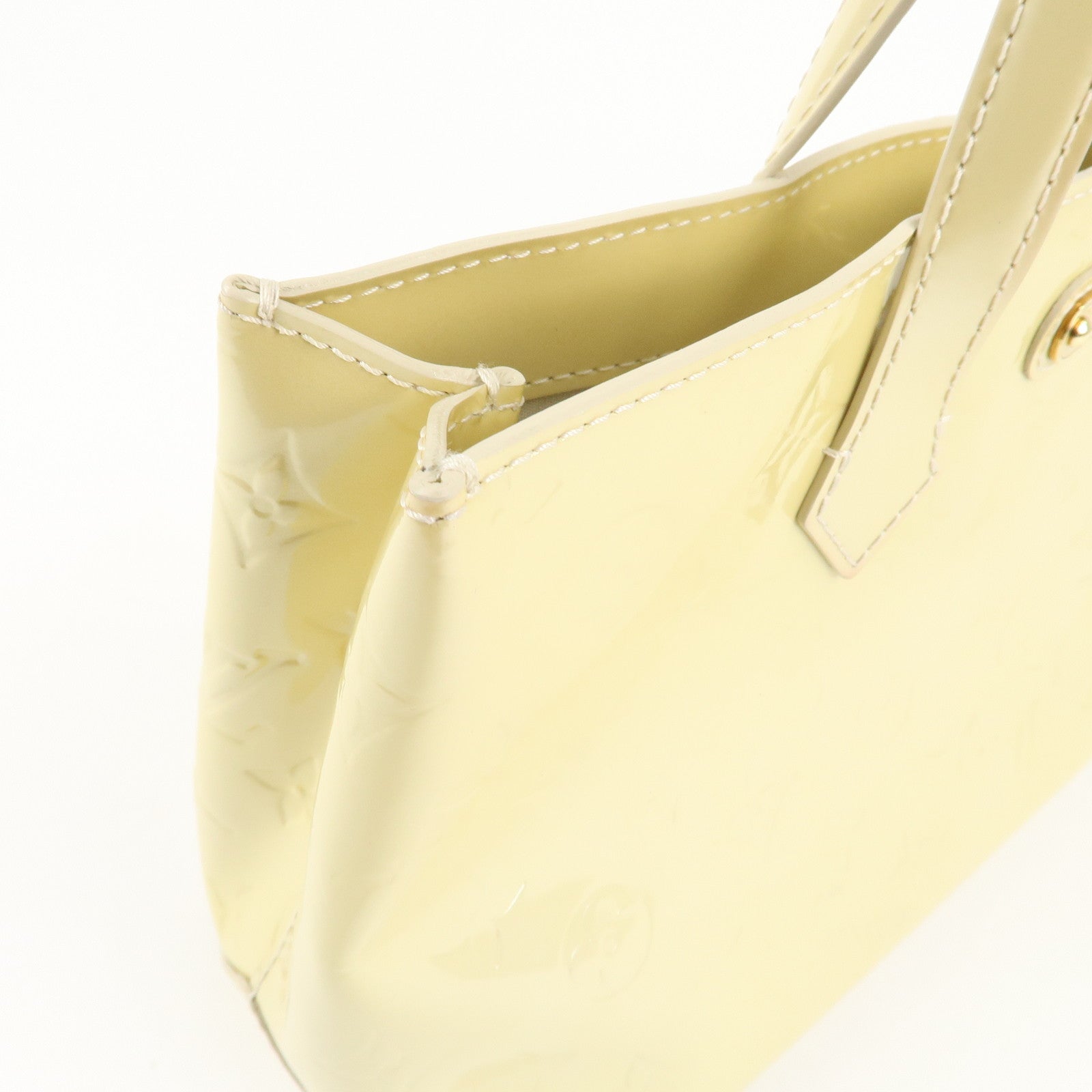 Louis Vuitton Monogram Vernis Wilshire PM Hand Bag Broncorail Used
