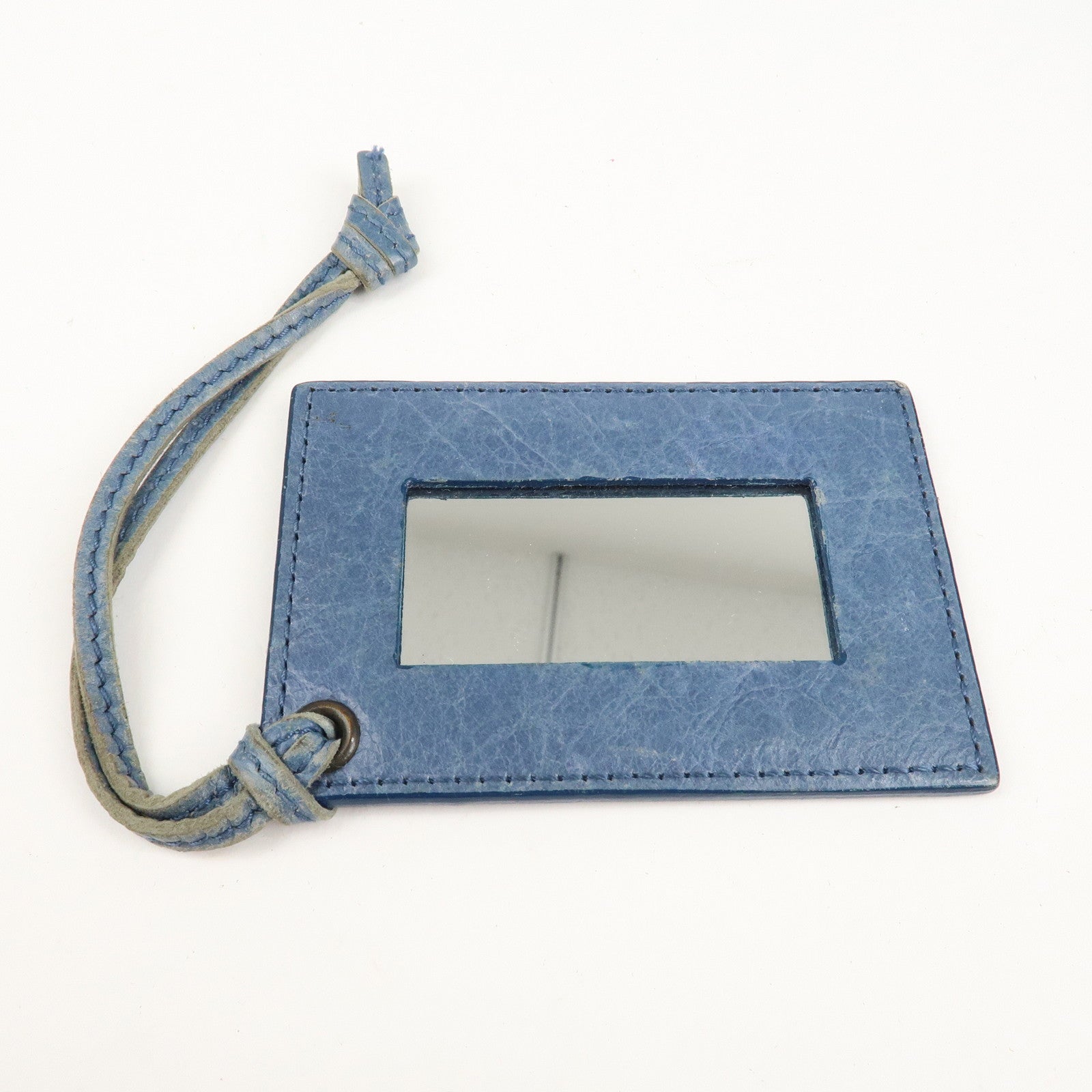 BALENCIAGA The Hip Leather Shoulder Bag Hand Bag Blue 242803 Used