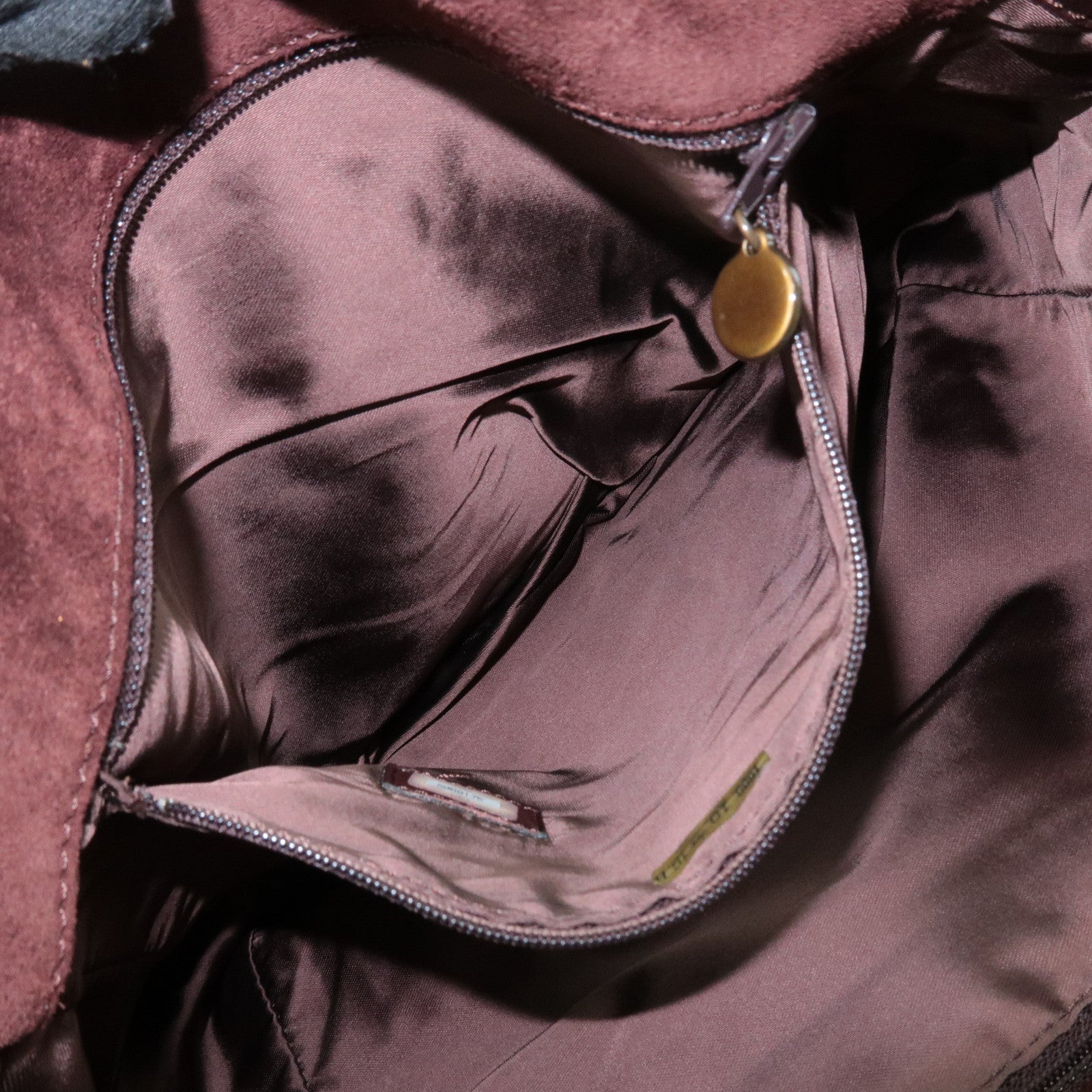 CHANEL COCO Mark Suede Leather Fringe Shoulder Bag Brown Used