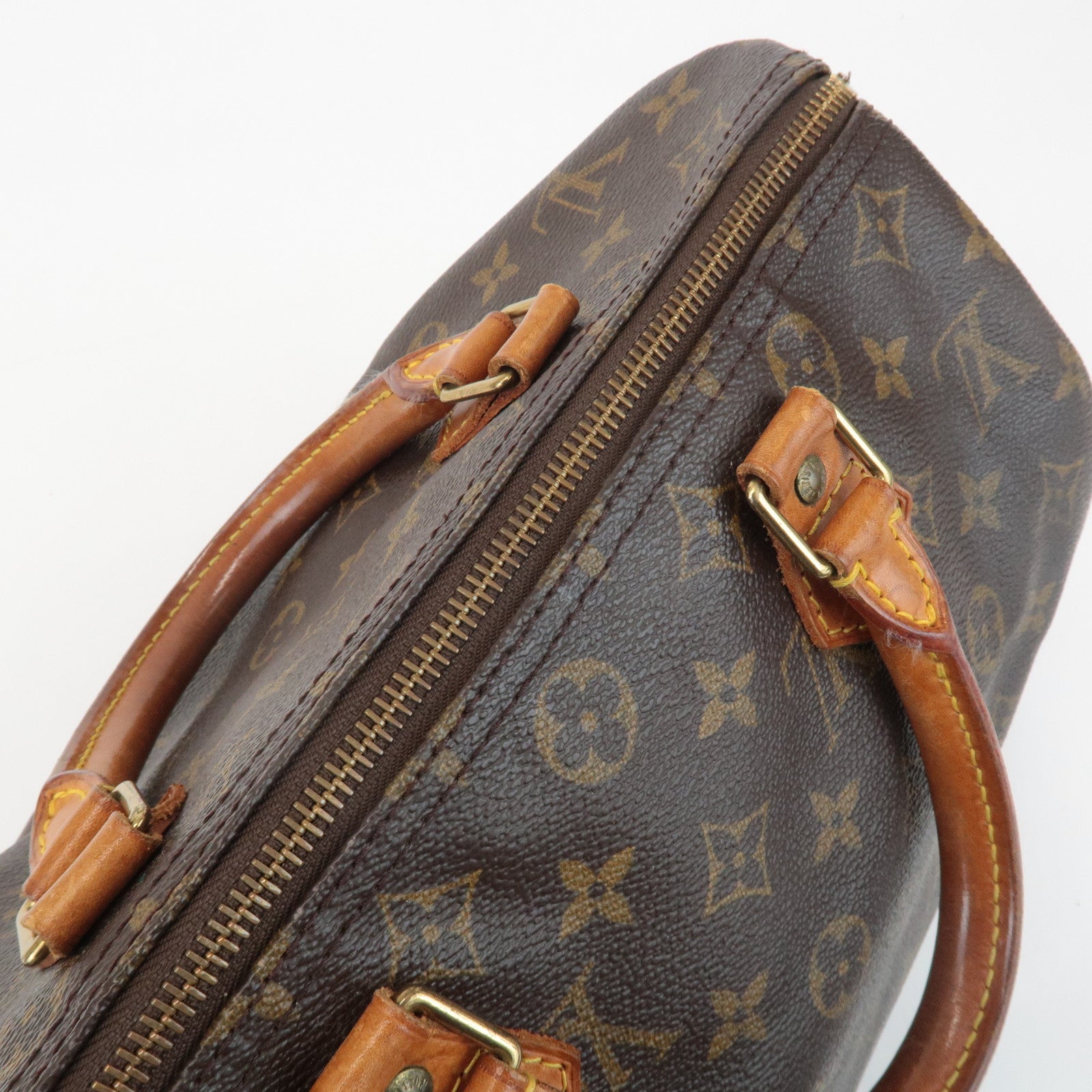 Louis Vuitton Monogram Speedy 30 Hand Bag Boston Bag M41526 Used