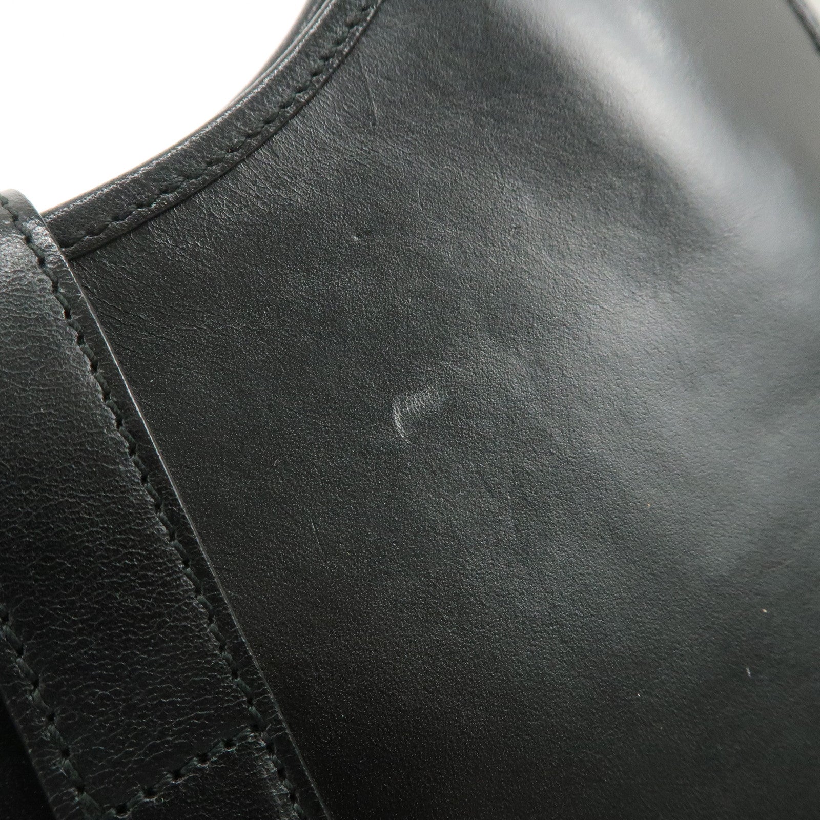 GUCCI Jackie Leather Shoulder Bag Hand Bag Black 002-1067 Used