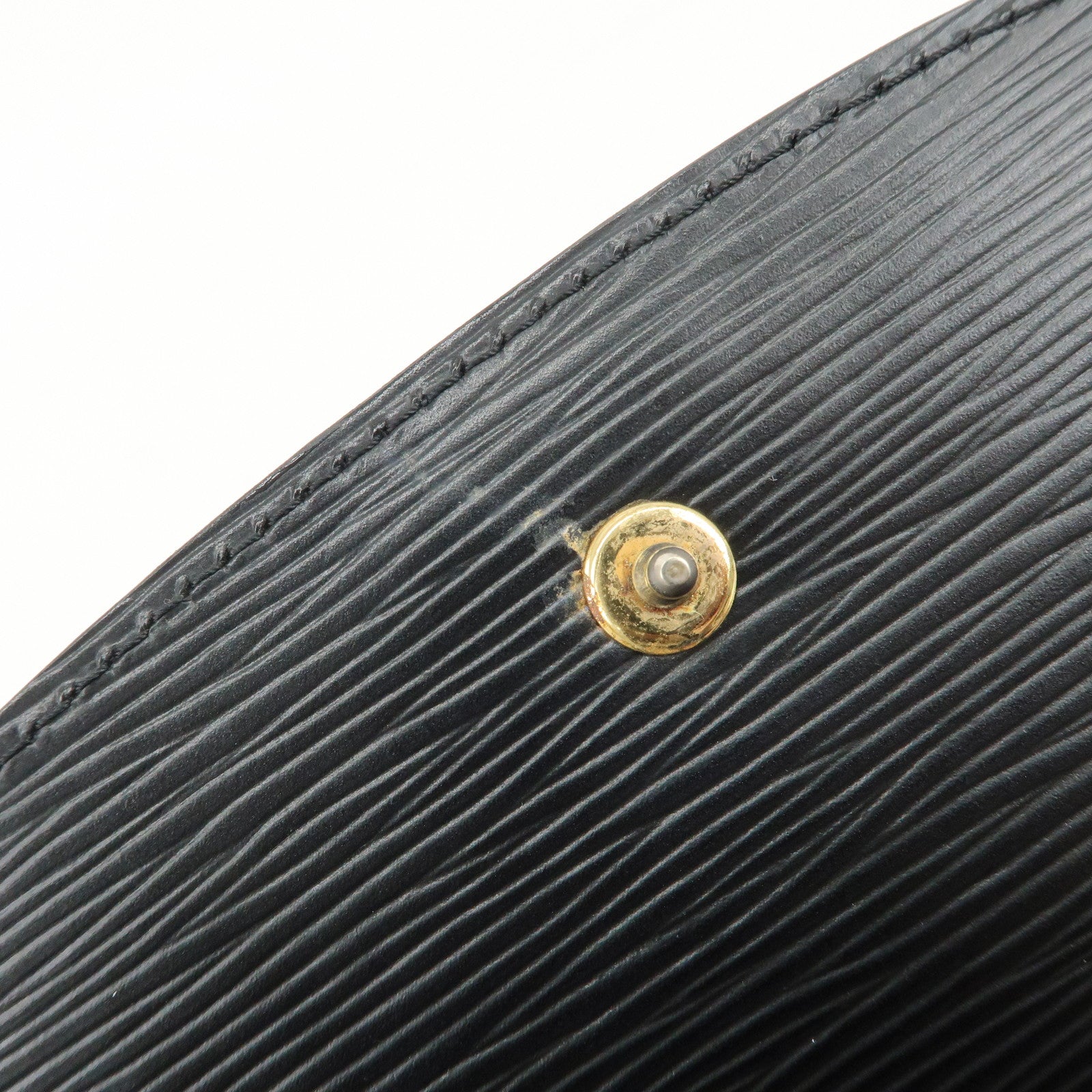 Louis Vuitton Epi Saint Cloud Shoulder Bag Black Noir M52192 Used