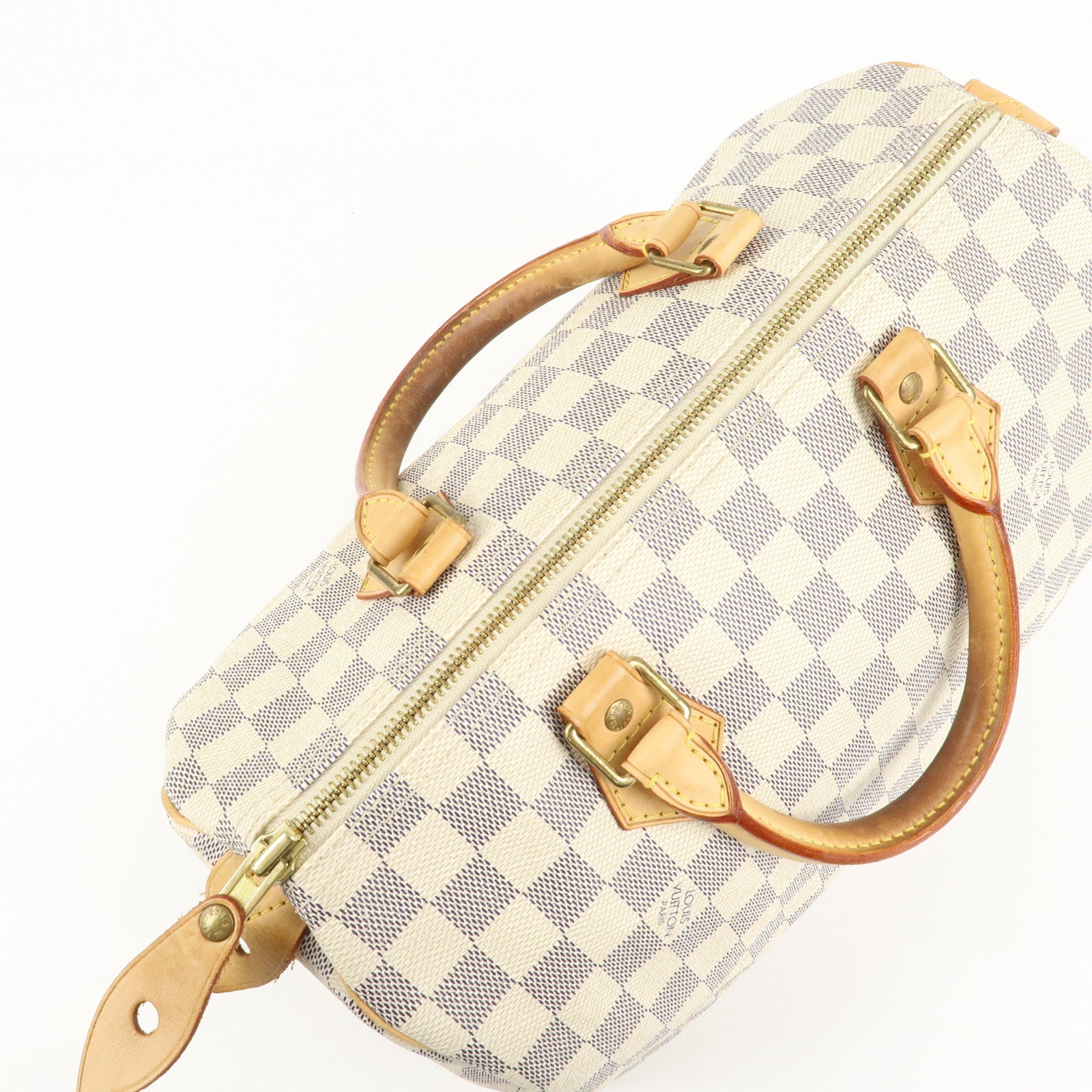 Louis Vuitton Damier Azur Speedy 30 Hand Bag Boston Bag N41533 Used