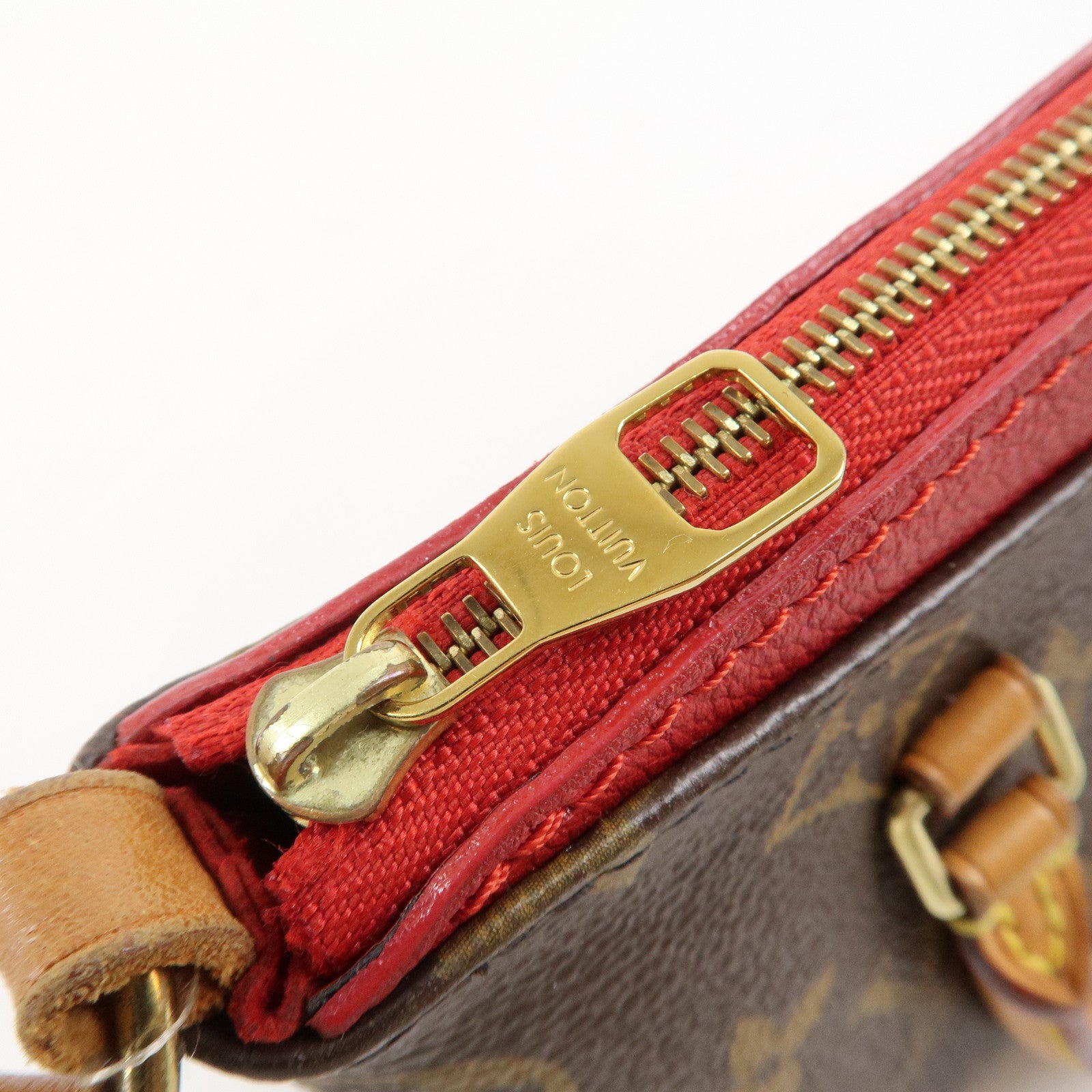 Louis Vuitton Nano Pallas Shoulder Bag Cerise M61254 Used