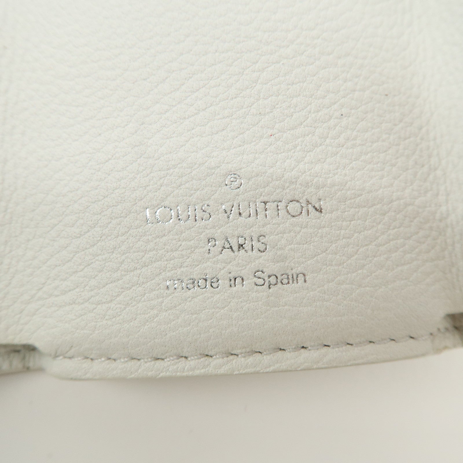 Louis Vuitton Portefeuille Lock Mini Wallet White M68482 Used