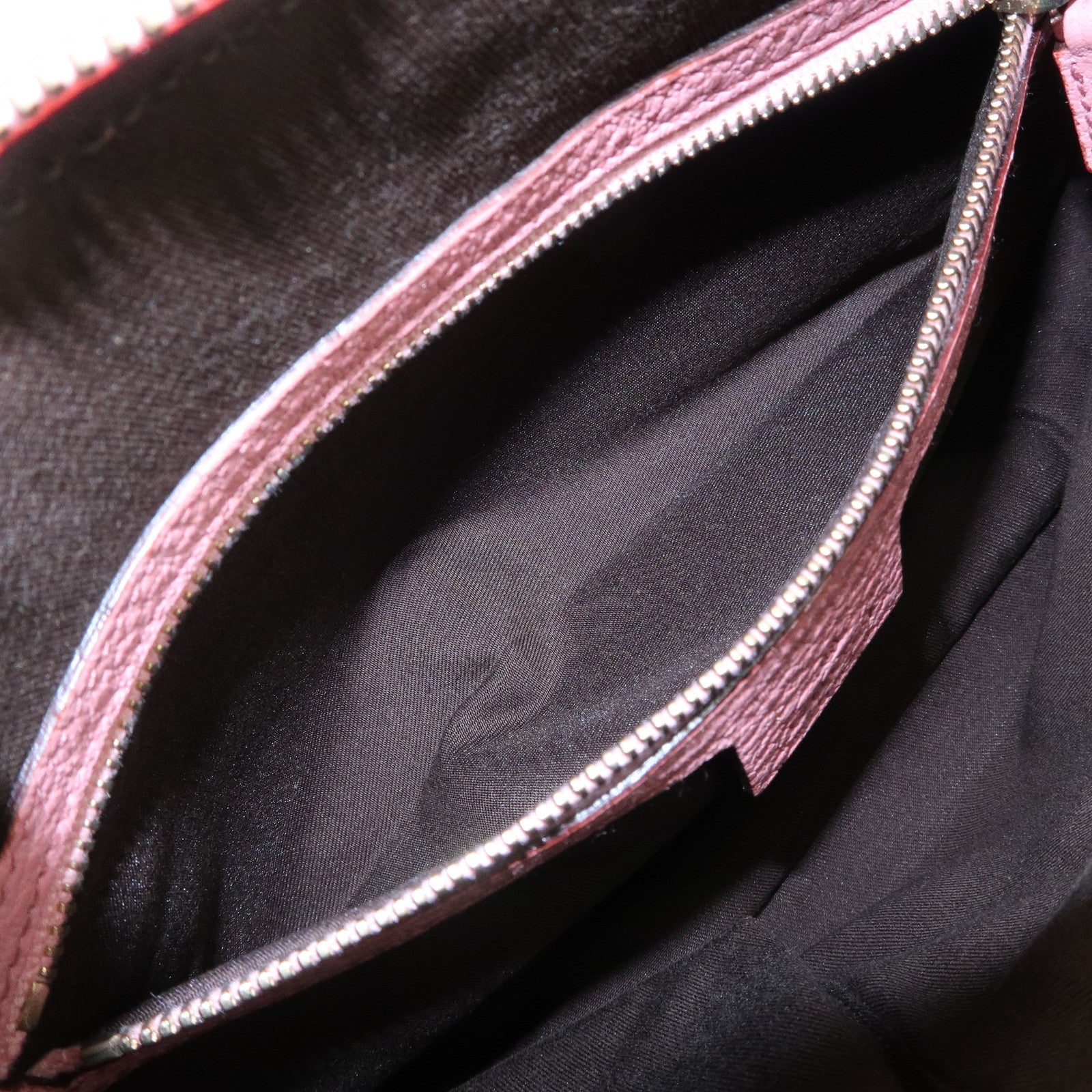 GUCCI Bamboo Leather Shoulder Bag Hand Bag Studs Pink 137378 Used