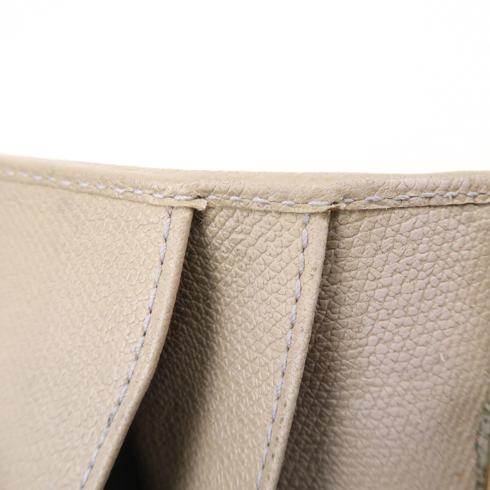 CHANEL COCO Button Leather Agenda Cover Gray Used