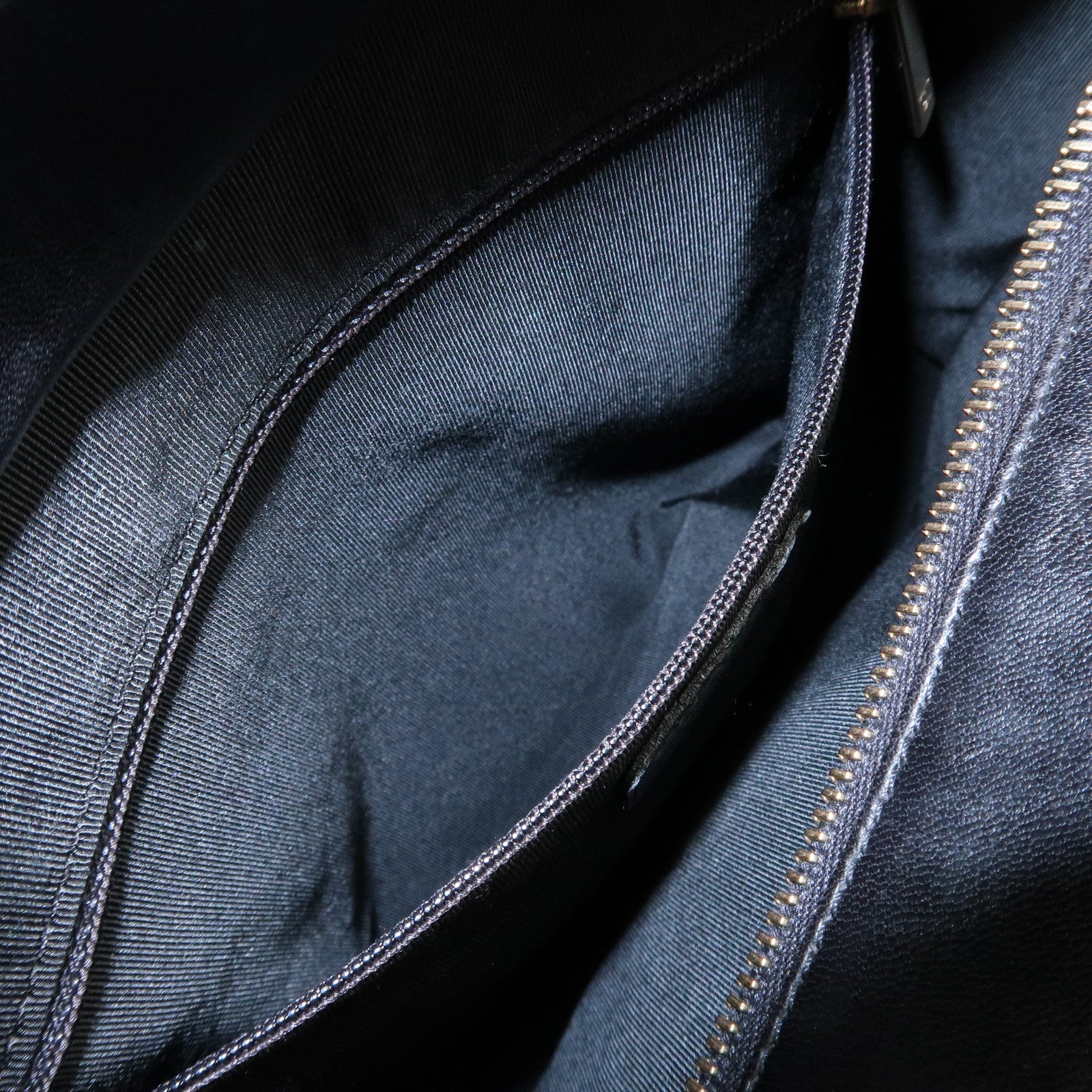 CHANEL Chocolate Bar Lamb Skin COCO Mark Tote Bag Hand Bag A17809 Used