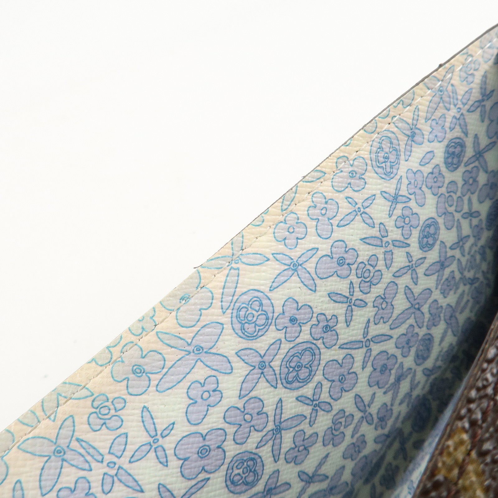 Louis Vuitton Monogram Fleuri Portefeuille Sarah Wallet *initialed Used