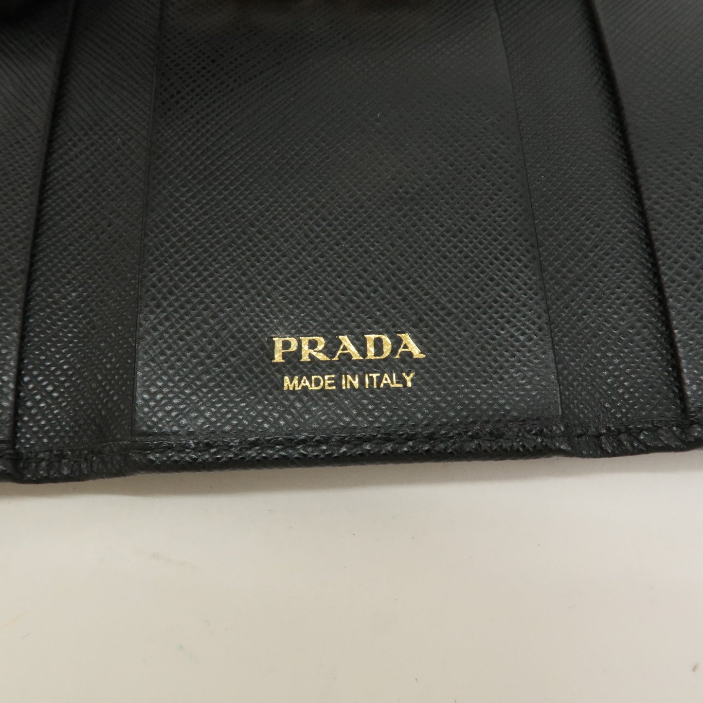PRADA Leather 6 KeyHook Key Case Key Holder NERO Black 1PG222