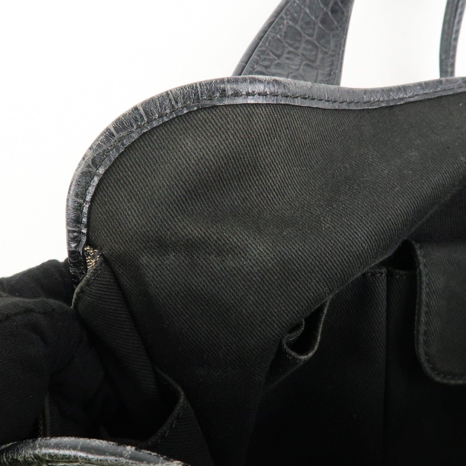 CELINE C Macadam Canvas Embossed Leather Bittersweet Shoulder Bag Used