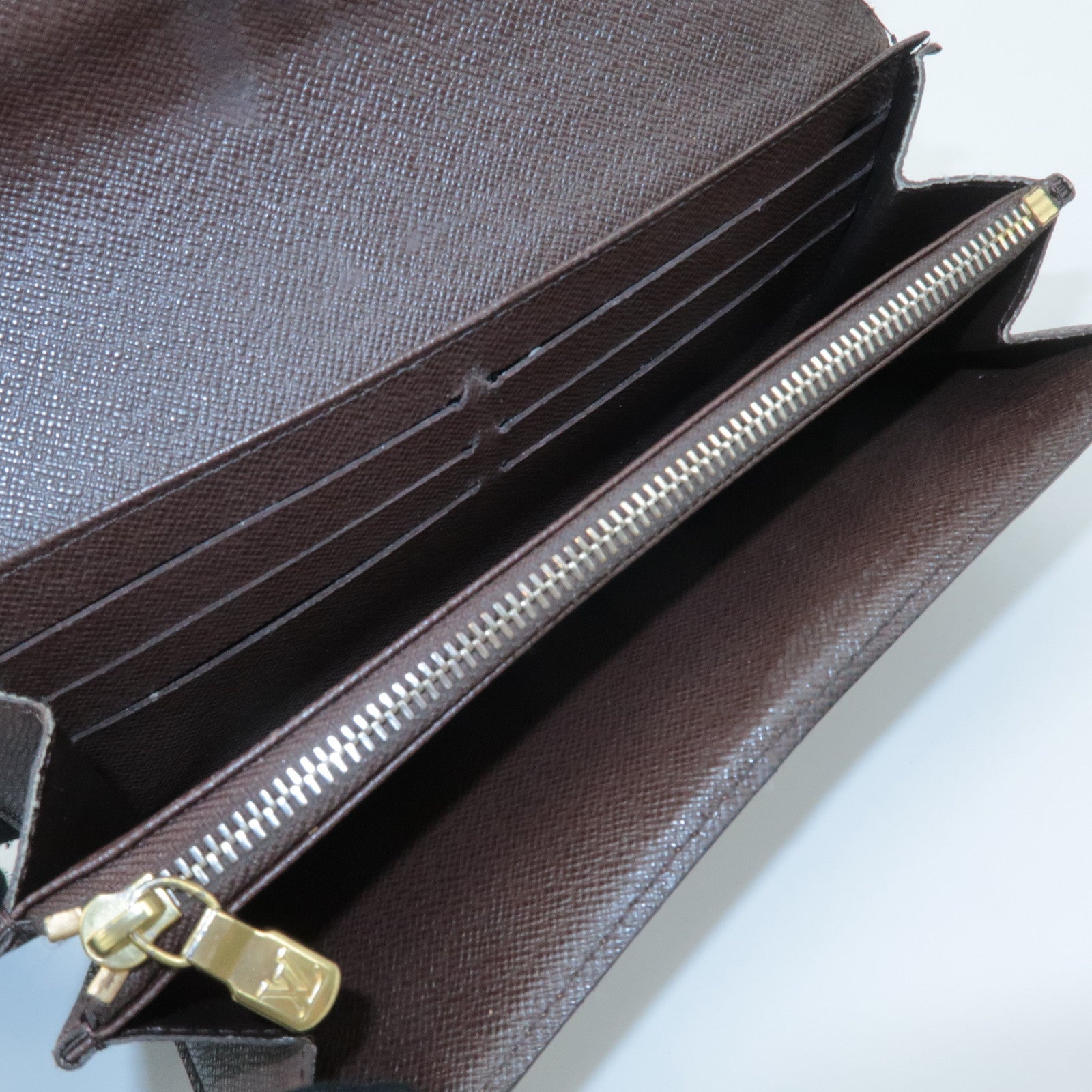 Louis Vuitton Damier Set of 2 Long Wallet N61734 Used