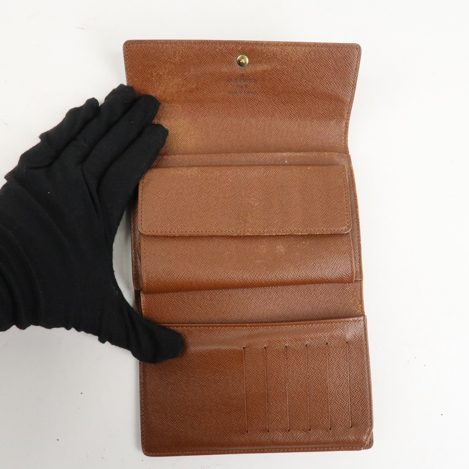 Louis Vuitton Monogram Set of 2 Bi-fold Wallet Brown M61202 Used