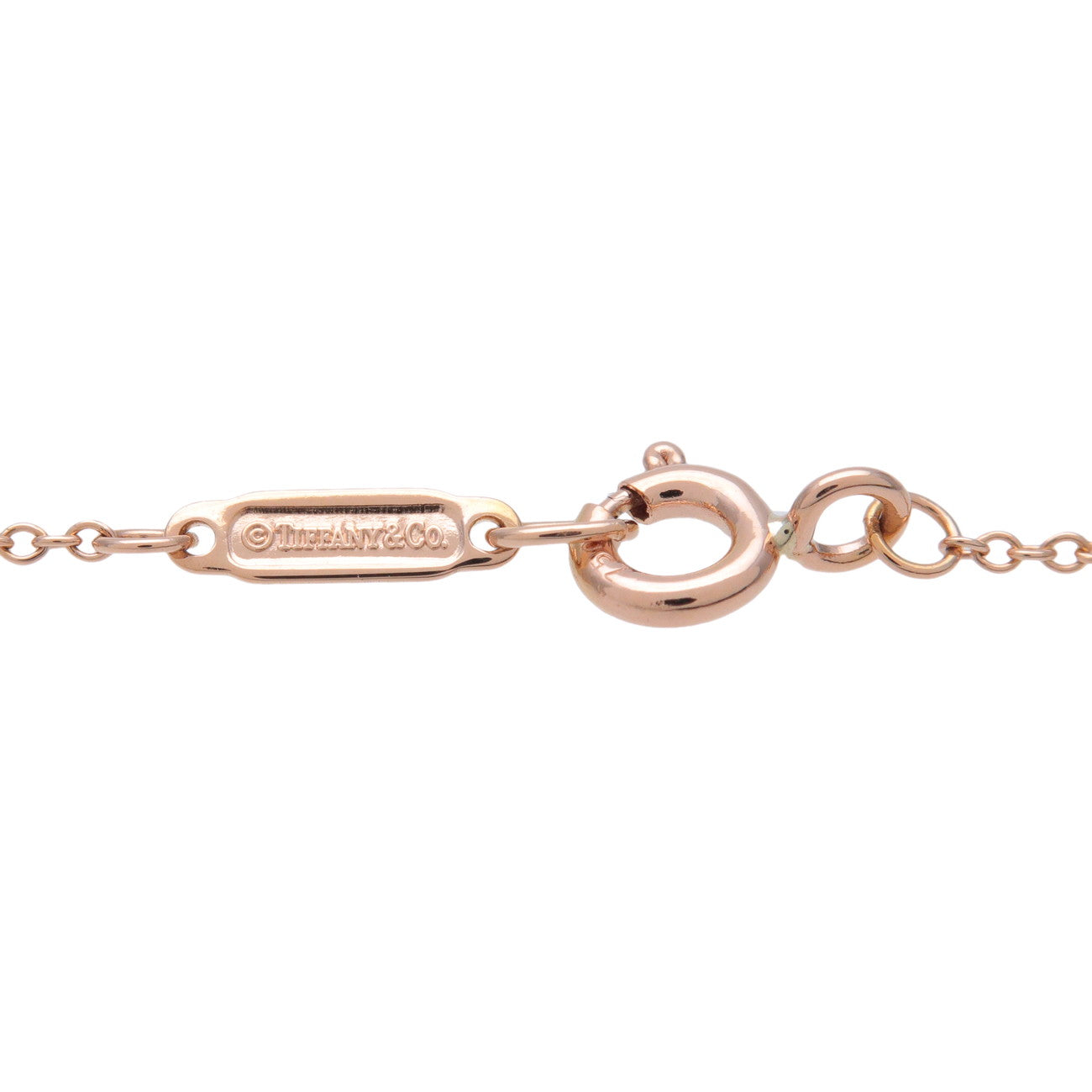 Tiffany & Co Heart Lock Necklace K18 750PG Rose Gold