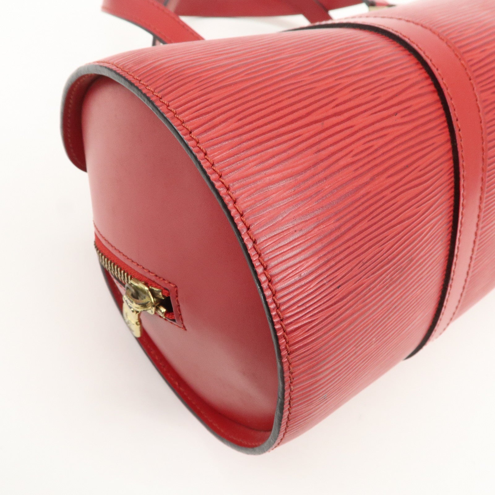 Louis Vuitton Epi Soufflot Hand Bag Castillian Red M52227