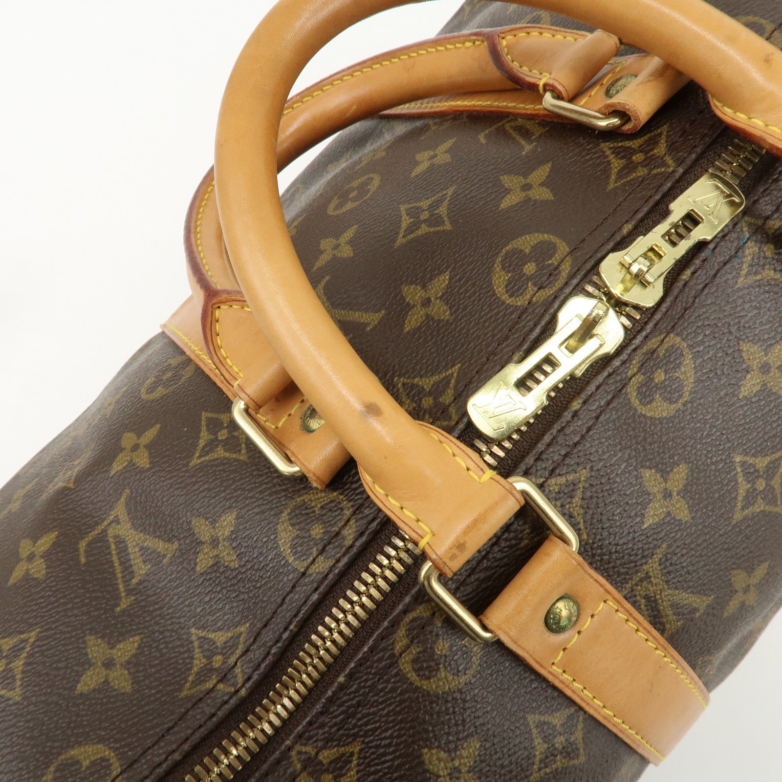 Louis Vuitton Monogram Keep All 45 Bandouliere Boston Bag M41418